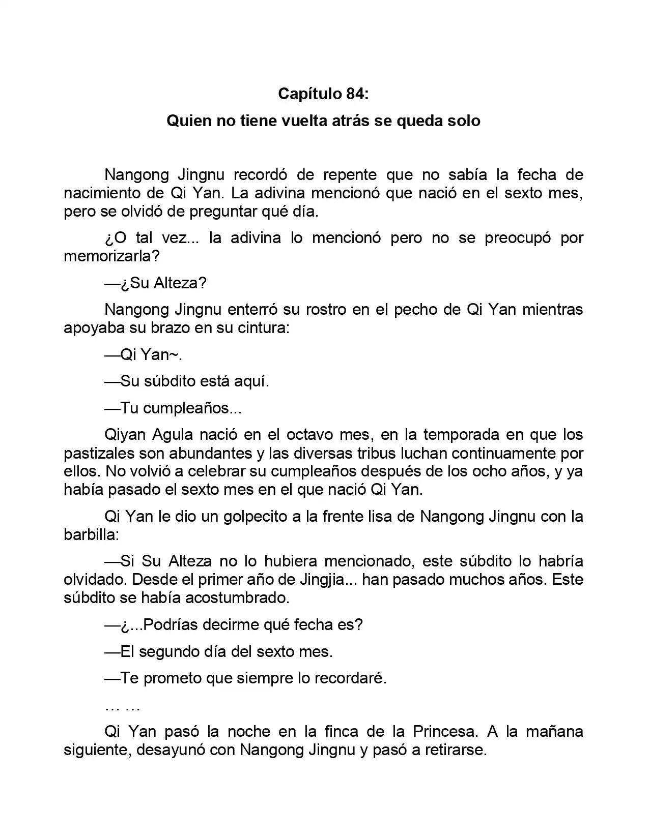 Jing Wei Qing Shang (Novela) - Capítulo 84 - Página 1 - LectorTMOo