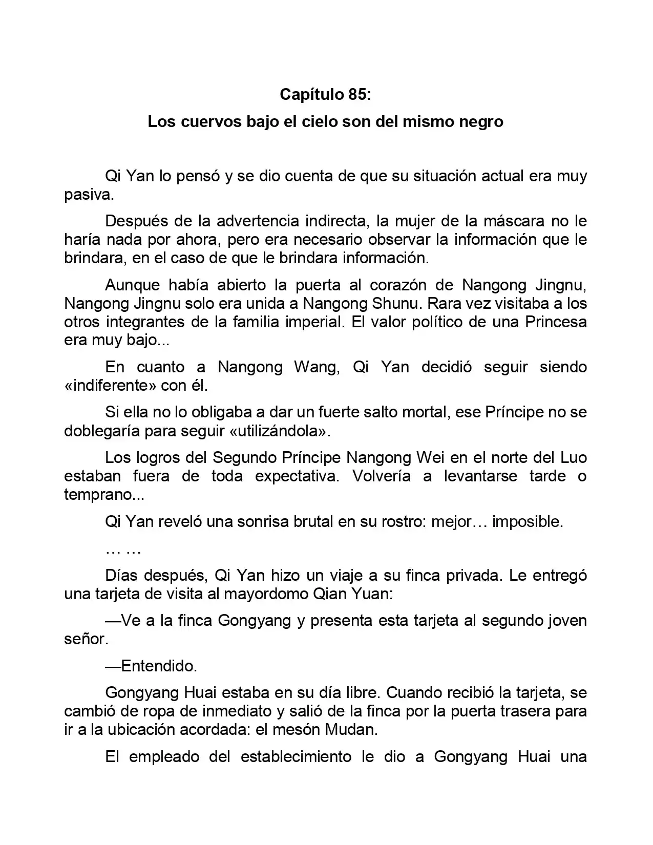 Jing Wei Qing Shang (Novela) - Capítulo 85 - Página 1 - LectorTMOo
