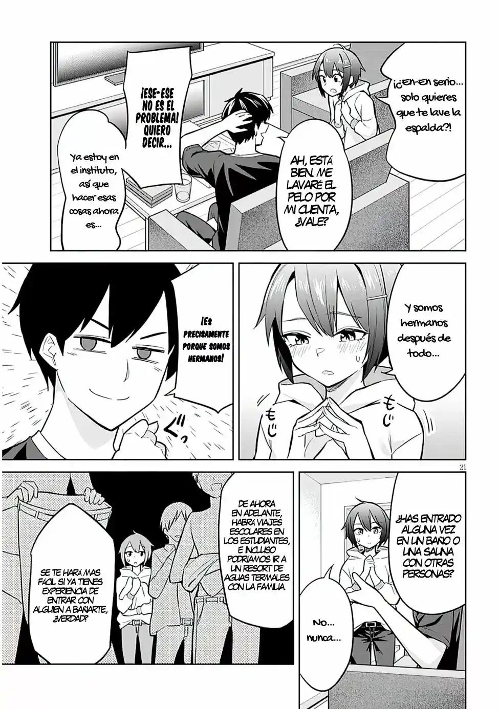 Jitsu Wa Imouto Deshita~Saikin De Kitagiri No Otouto No Kyorikan Ga Yatara Chikaiwake~ - Capítulo 4 - Página 22 - LectorTMOo