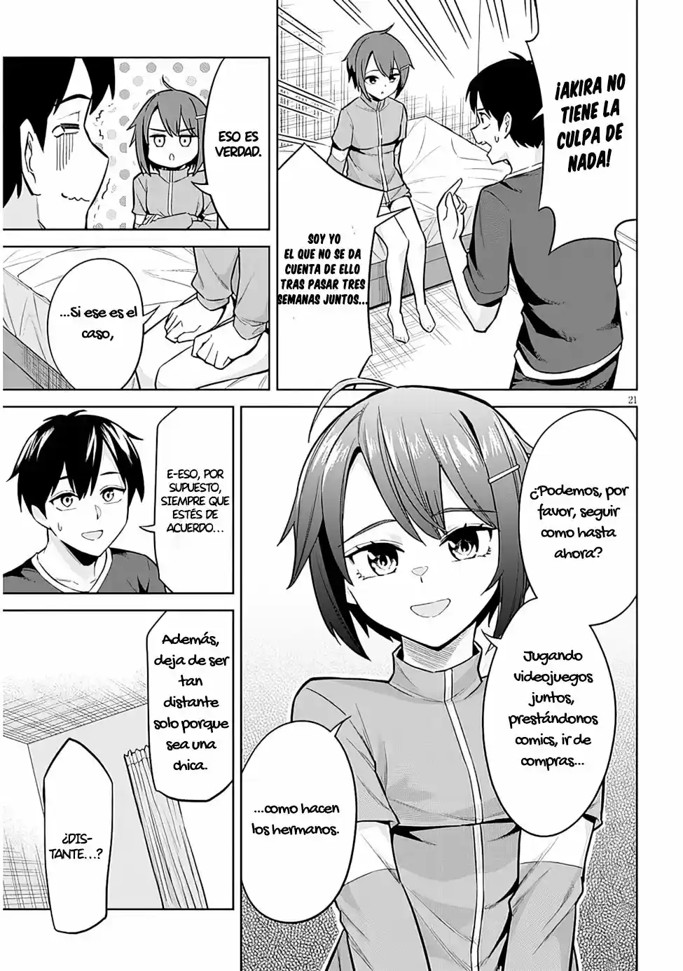 Jitsu Wa Imouto Deshita~Saikin De Kitagiri No Otouto No Kyorikan Ga Yatara Chikaiwake~ - Capítulo 5 - Página 22 - LectorTMOo
