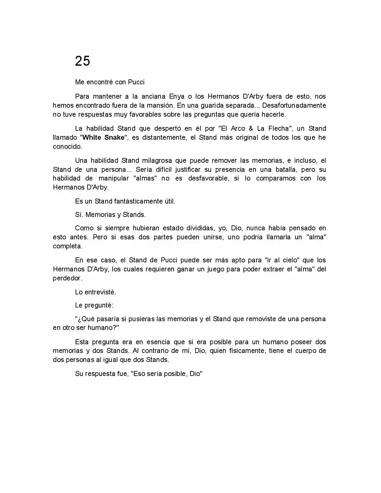 JoJo's Bizarre Adventure: Over Heaven (Novela) - Capítulo 25 - Página 1 - LectorTMOo