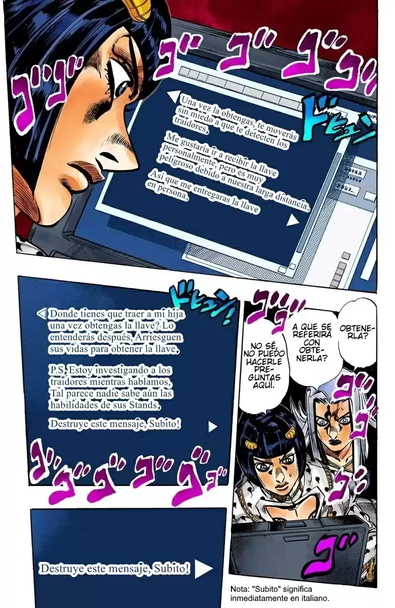 JoJo's Bizarre Adventure Part 5 - Vento Aureo [Official Colored] - Capítulo 39 - Página 9 - LectorTMOo