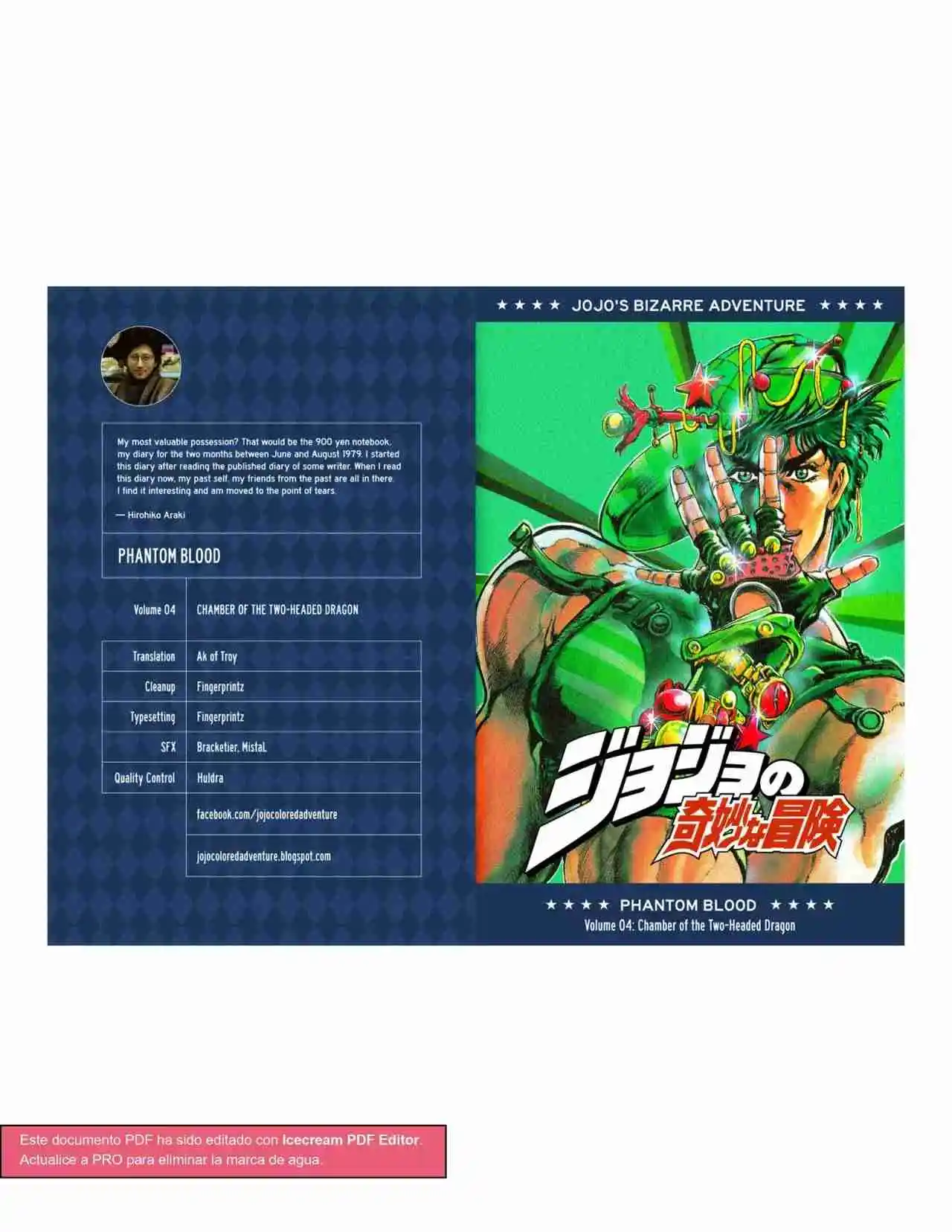 JoJo's Bizarre Adventure Parte 1: Phantom Blood Full Color - Capítulo 27 - Página 1 - LectorTMOo