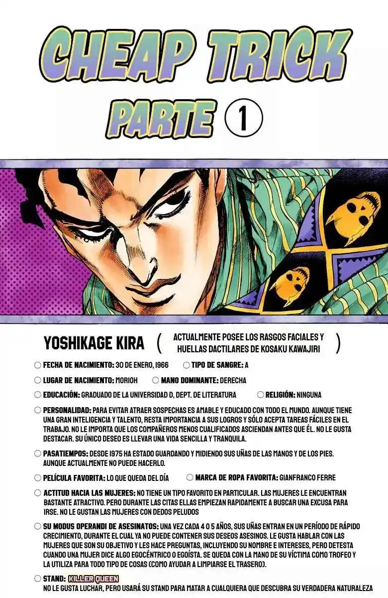 JoJo's Bizarre Adventure Parte 4: Diamond Is Unbreakable Full Color - Capítulo 147 - Página 1 - LectorTMOo