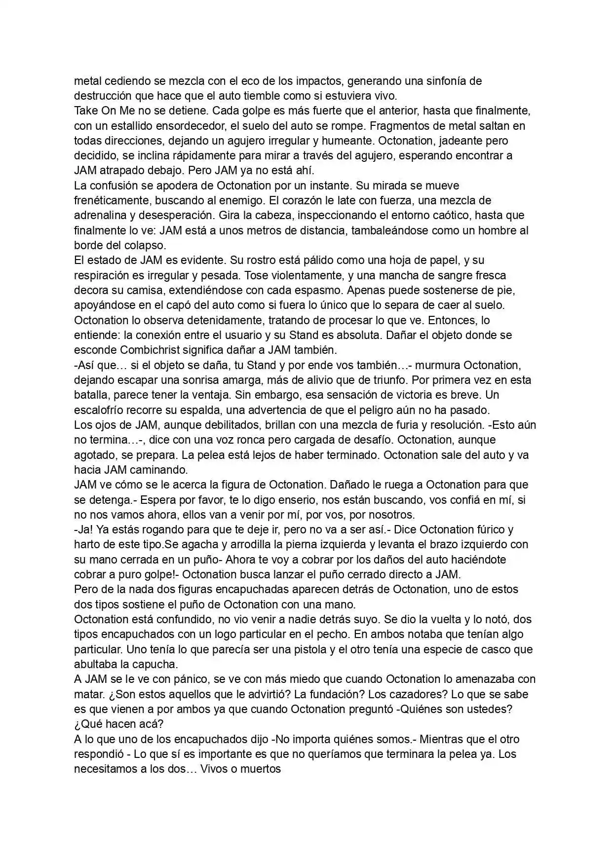 Jojo's Bizarre Adventure Parte X | Temporada 1: Cazadores De Stands (Novela) - Capítulo 10 - Página 5 - LectorTMOo