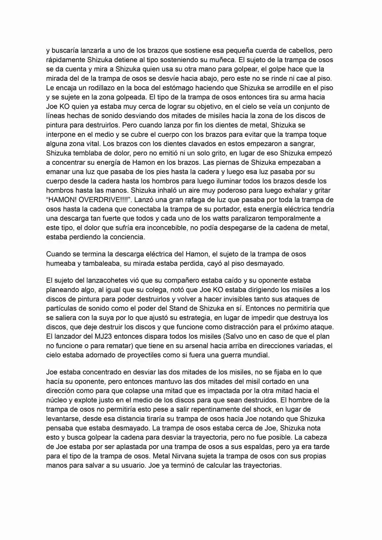 Jojo's Bizarre Adventure Parte X | Temporada 1: Cazadores De Stands (Novela) - Capítulo 13 - Página 5 - LectorTMOo