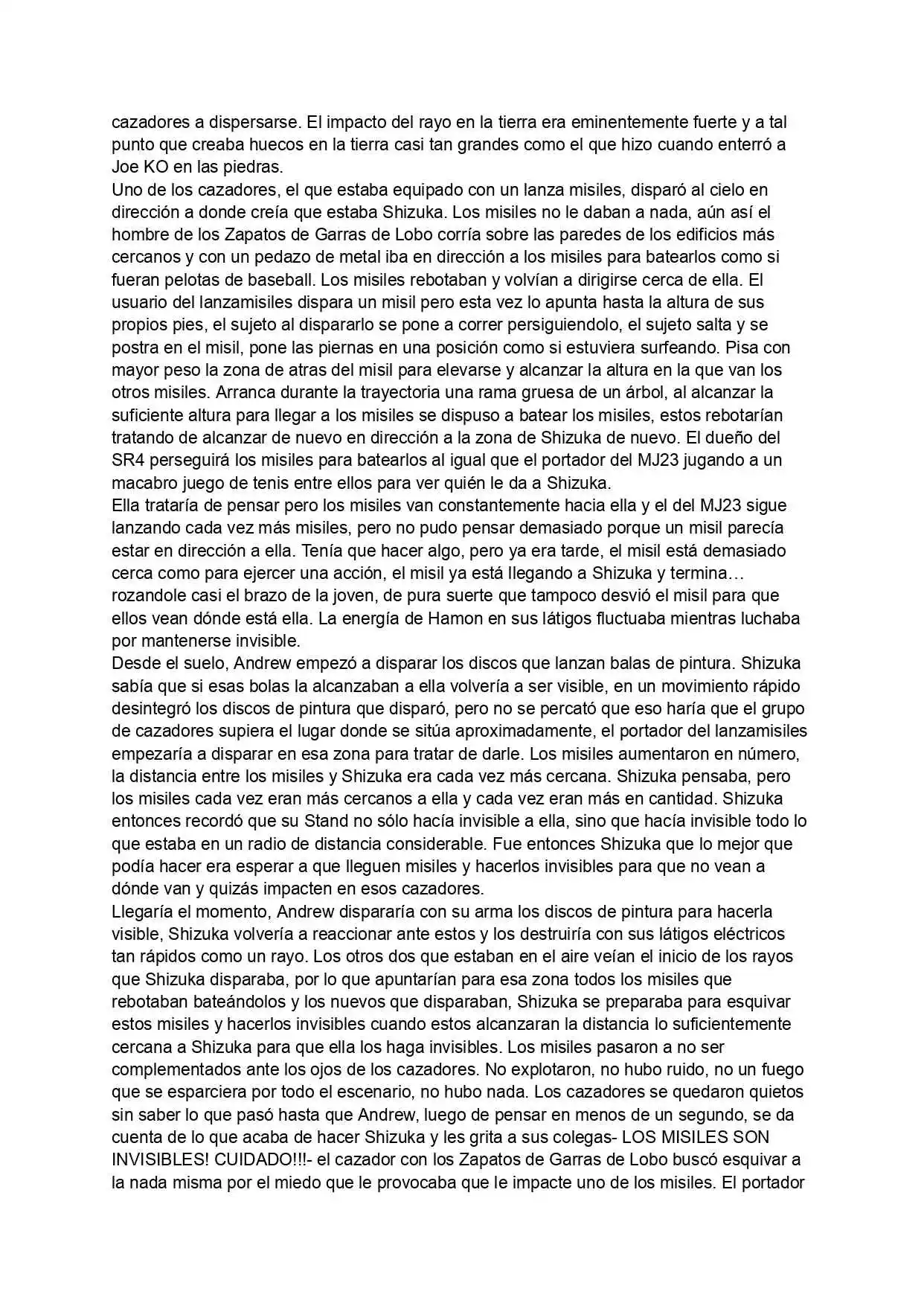 Jojo's Bizarre Adventure Parte X | Temporada 1: Cazadores De Stands (Novela) - Capítulo 9 - Página 6 - LectorTMOo