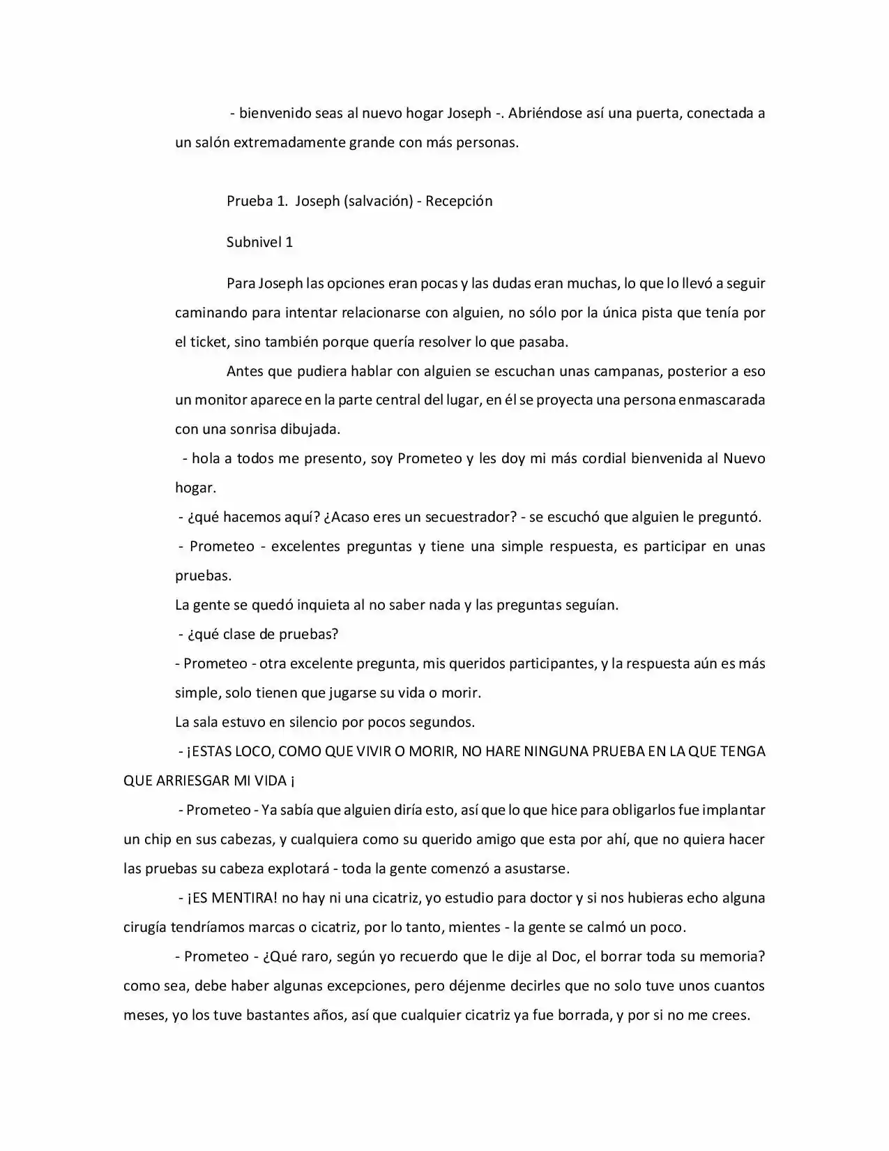 Juego De Pruebas (Novela) - Capítulo 1 - Página 2 - LectorTMOo