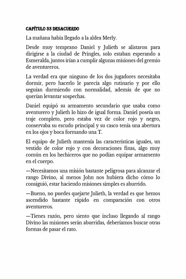 Jugadores En El Nuevo Mundo (Novela) - Capítulo 33 - Página 1 - LectorTMOo