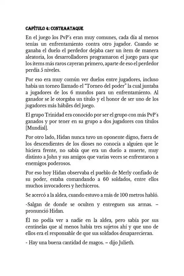Jugadores En El Nuevo Mundo (Novela) - Capítulo 4 - Página 1 - LectorTMOo
