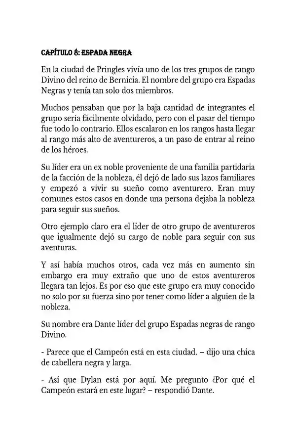 Jugadores En El Nuevo Mundo (Novela) - Capítulo 8 - Página 1 - LectorTMOo