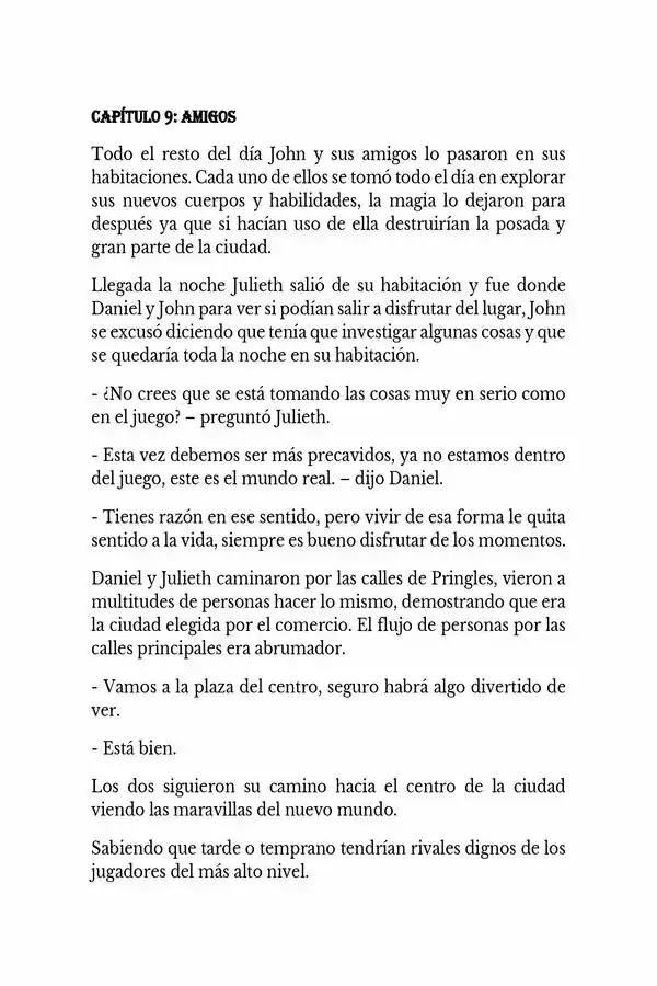 Jugadores En El Nuevo Mundo (Novela) - Capítulo 9 - Página 1 - LectorTMOo