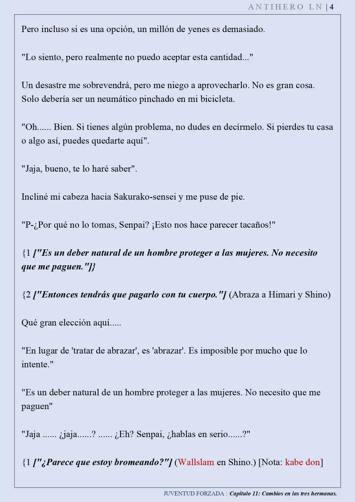 Juventud Forzada (Novela) - Capítulo 11 - Página 5 - LectorTMOo