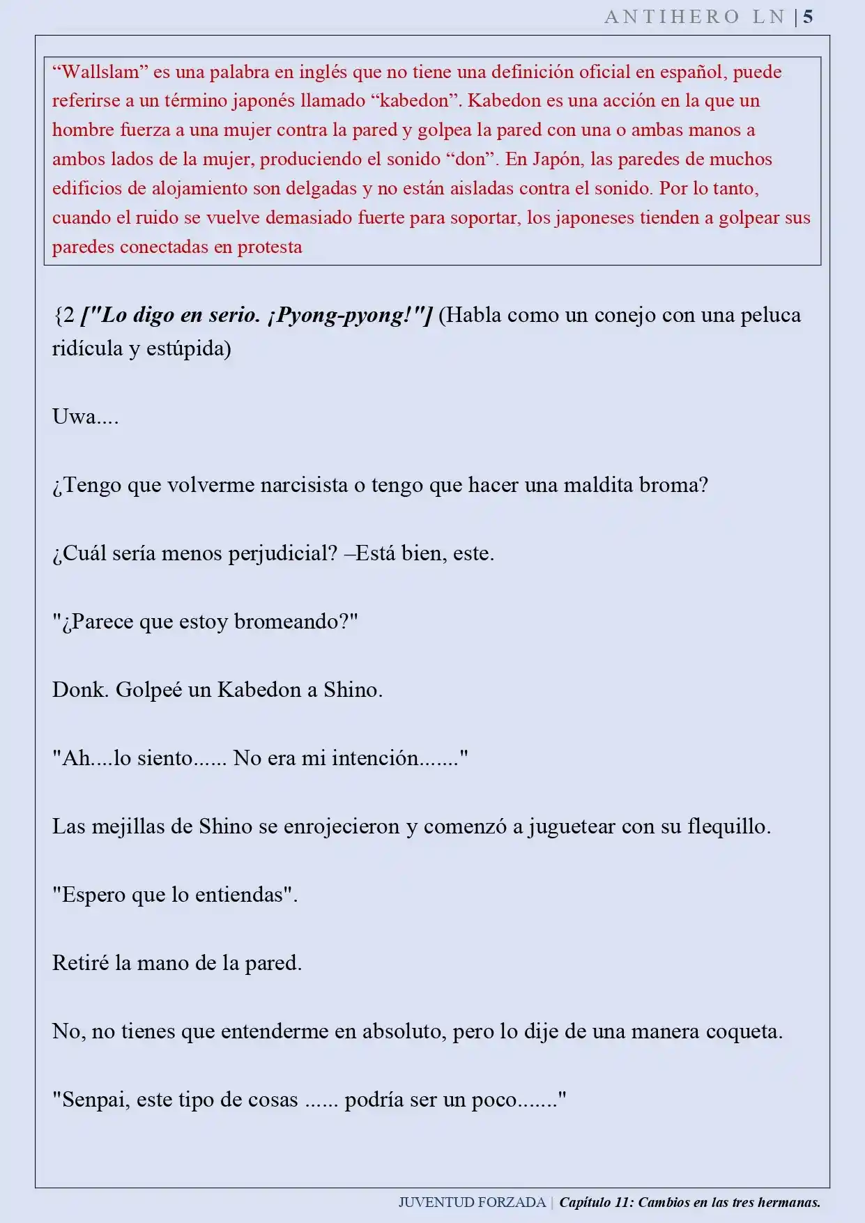 Juventud Forzada (Novela) - Capítulo 11 - Página 6 - LectorTMOo