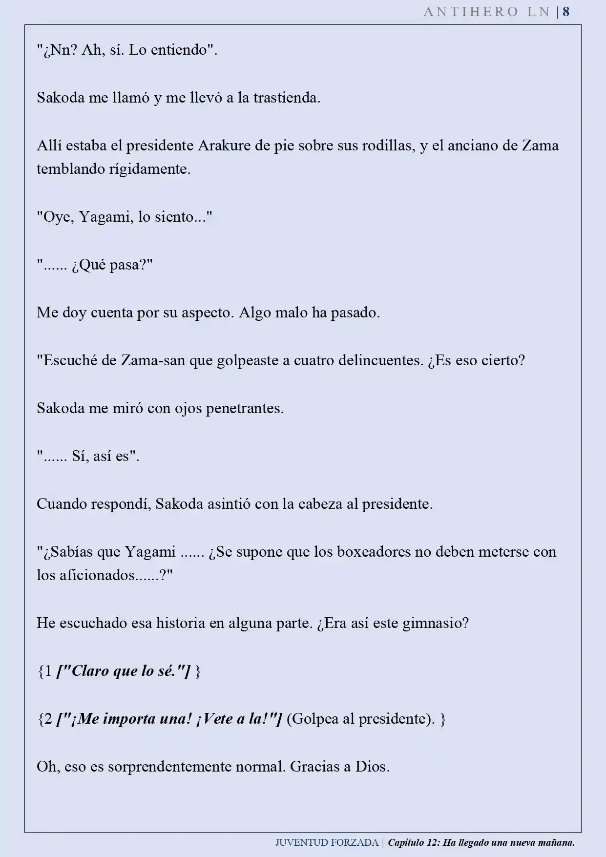 Juventud Forzada (Novela) - Capítulo 12 - Página 9 - LectorTMOo