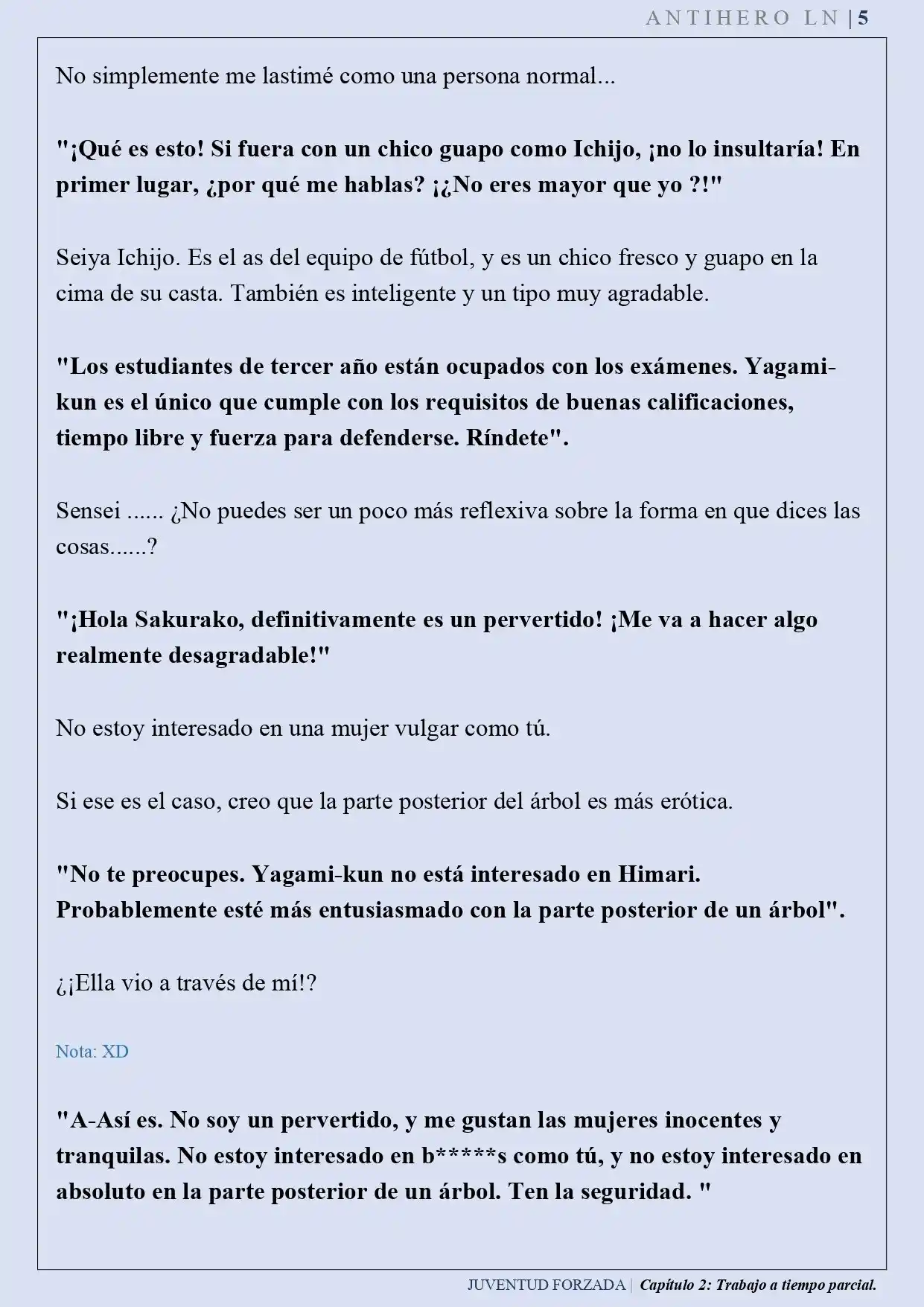 Juventud Forzada (Novela) - Capítulo 2 - Página 5 - LectorTMOo