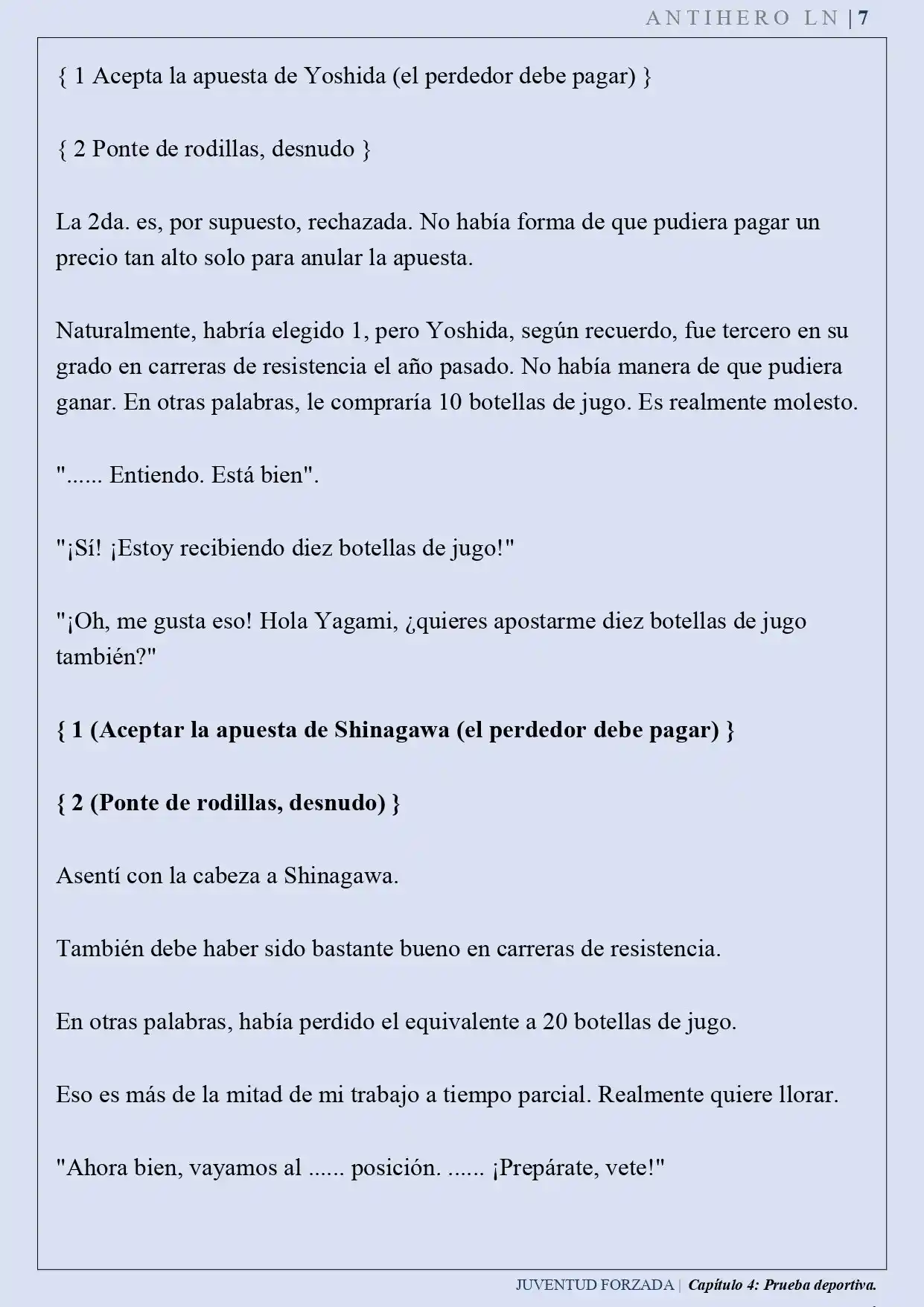 Juventud Forzada (Novela) - Capítulo 4 - Página 7 - LectorTMOo