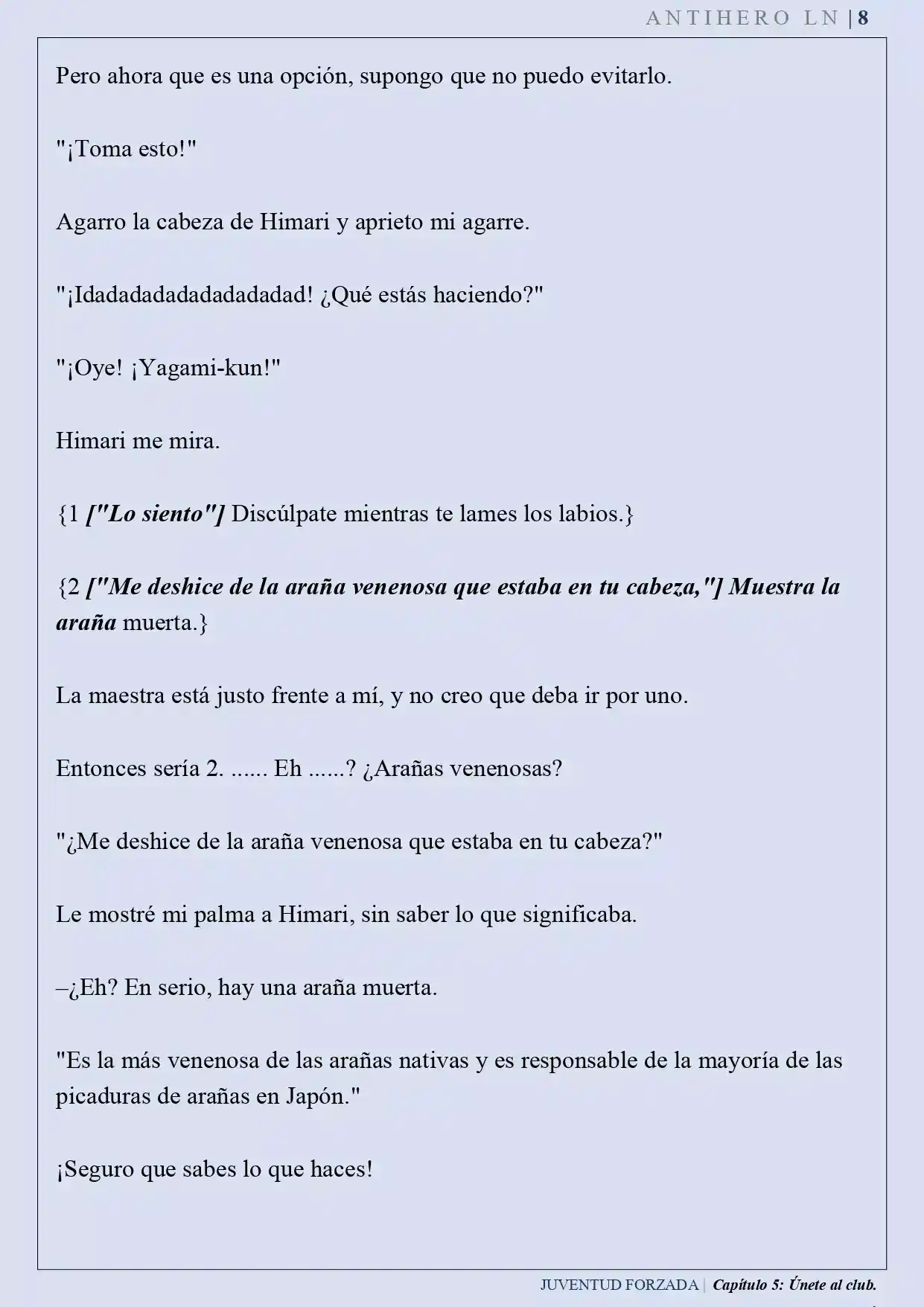 Juventud Forzada (Novela) - Capítulo 5 - Página 9 - LectorTMOo