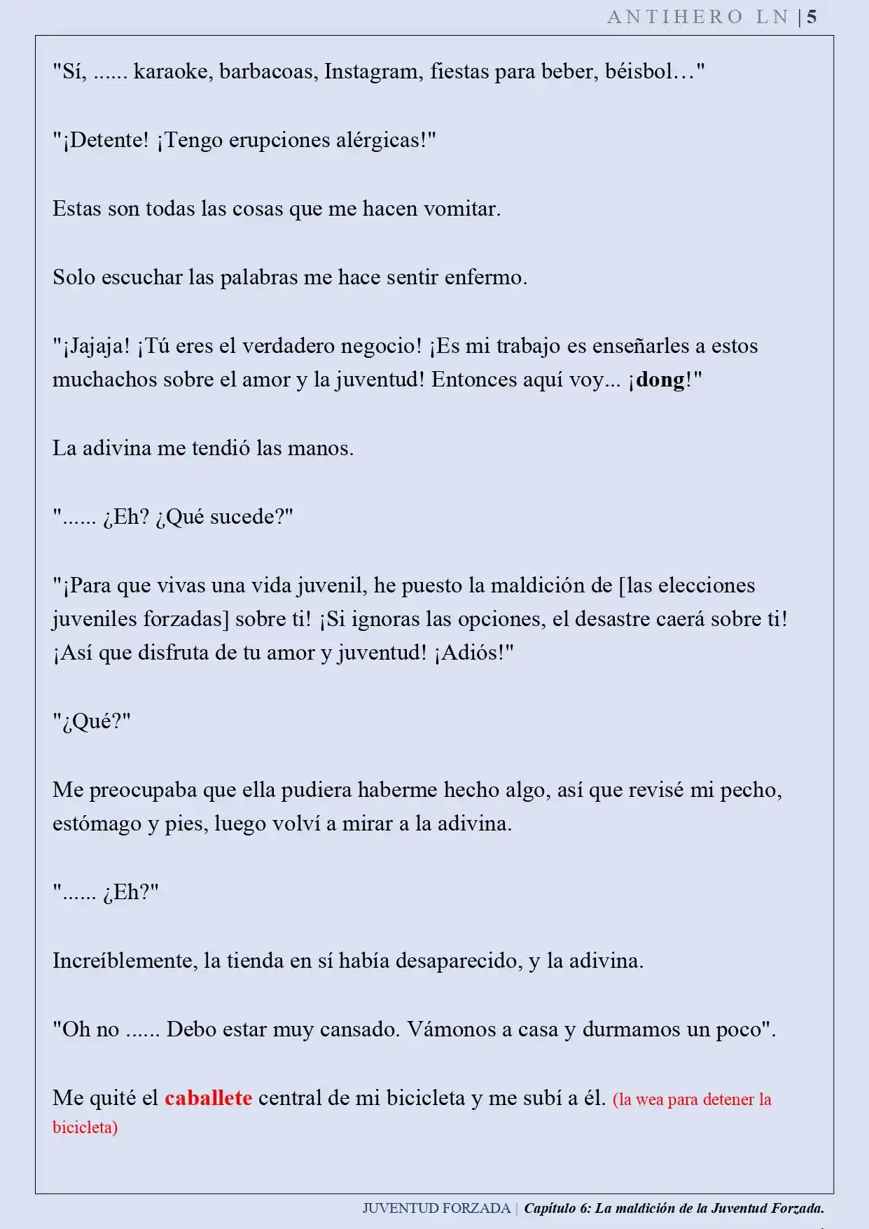 Juventud Forzada (Novela) - Capítulo 6 - Página 6 - LectorTMOo