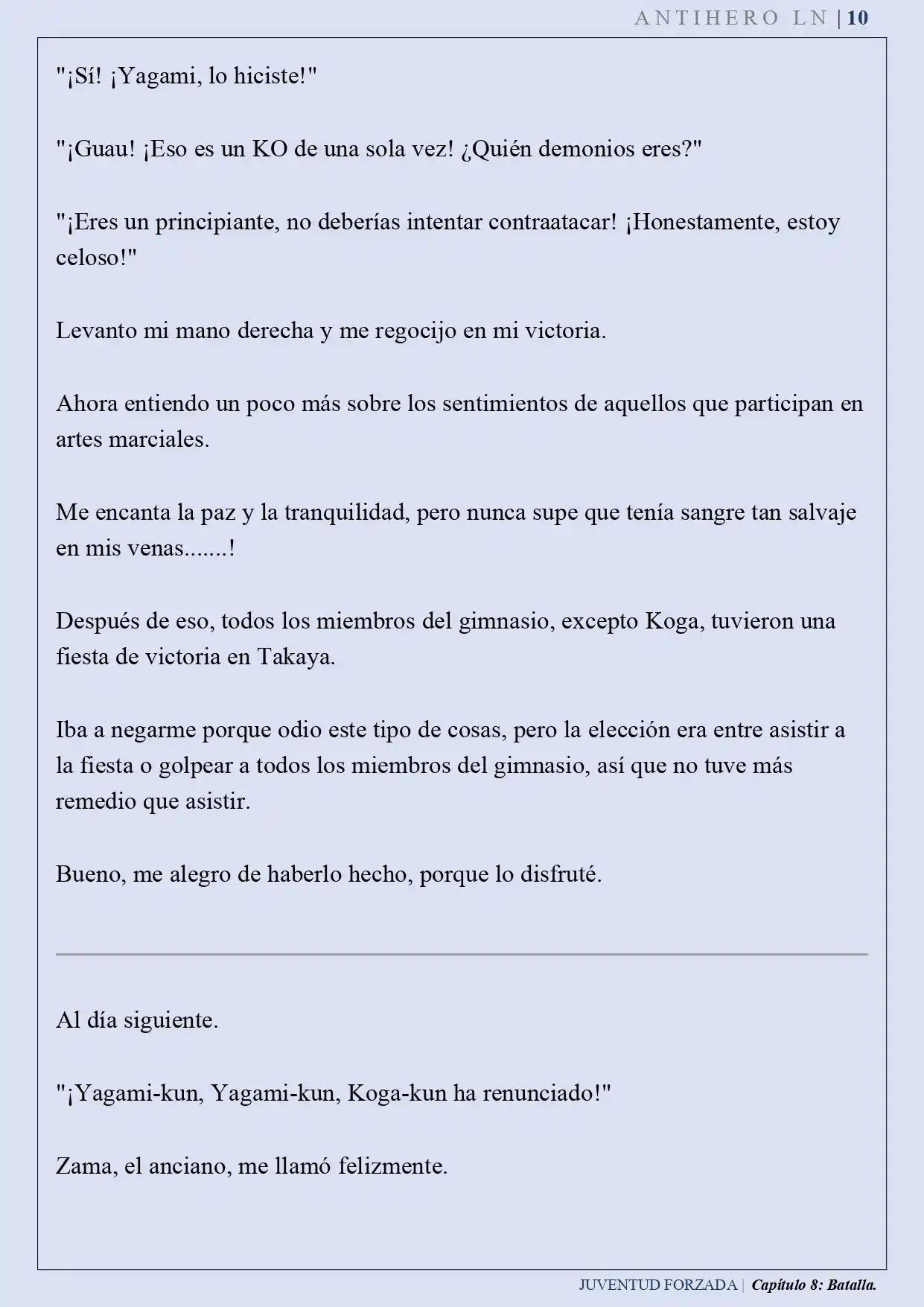 Juventud Forzada (Novela) - Capítulo 8 - Página 11 - LectorTMOo