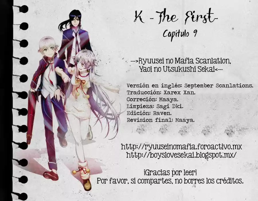 K - The First - Capítulo 9 - Página 1 - LectorTMOo