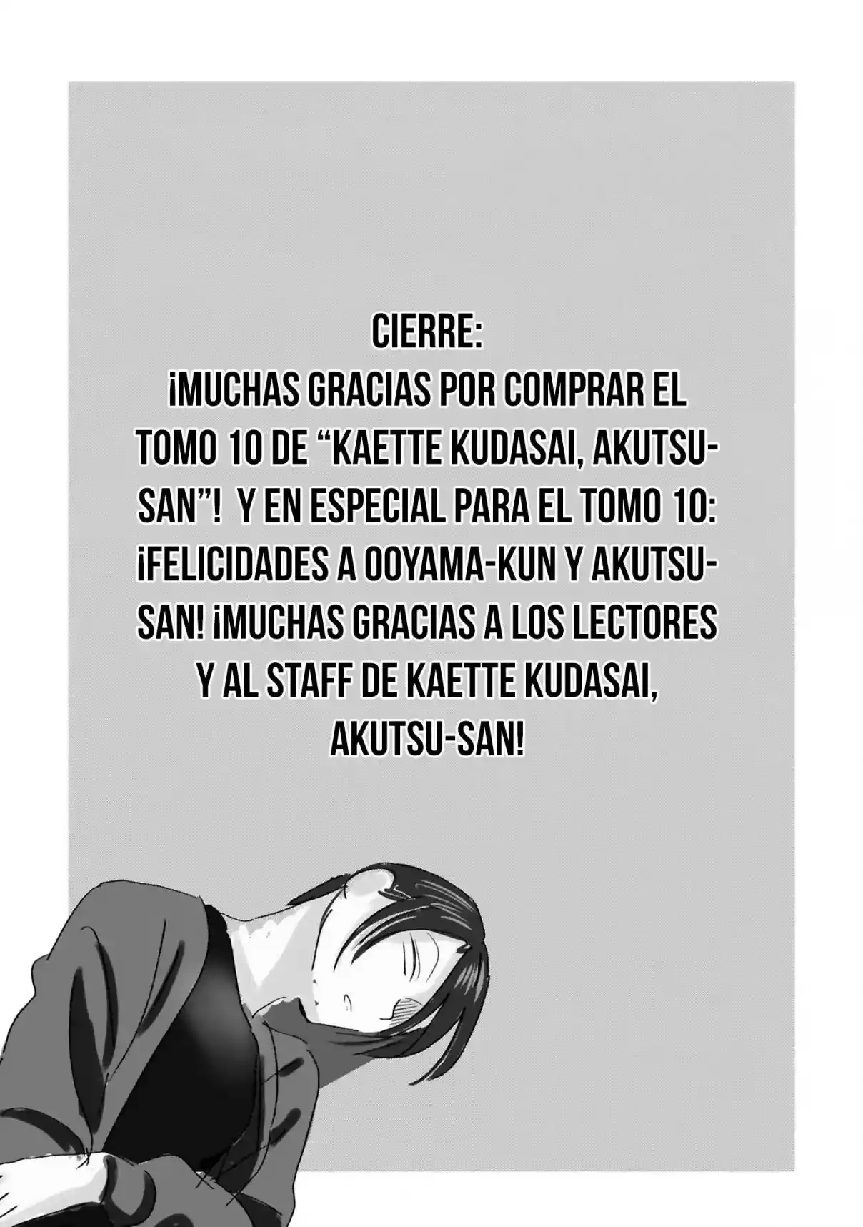 Kaette kudasai! Akutsu-san capítulo 189.4 página 8