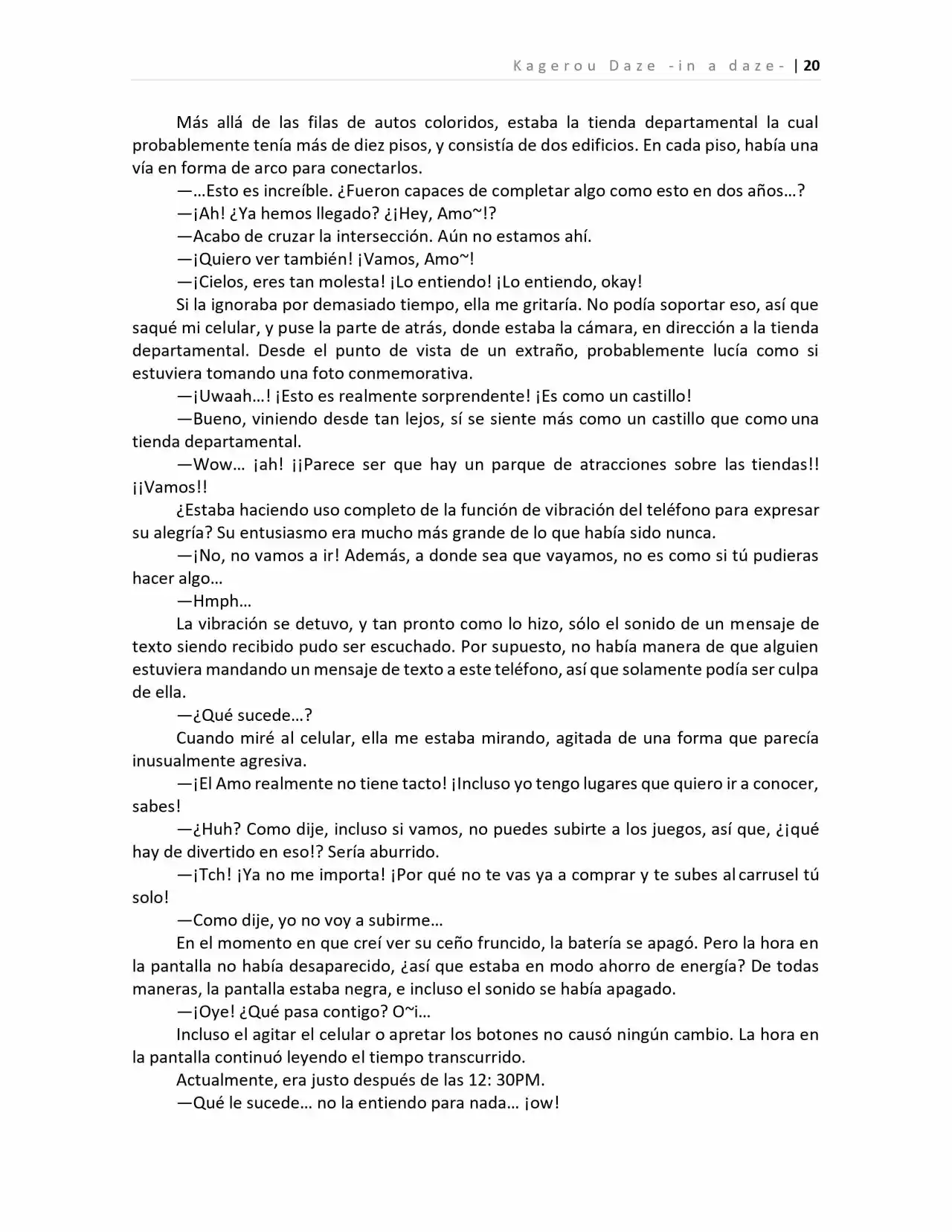 Kagerou Days (Novela) - Capítulo 2 - Página 16 - LectorTMOo