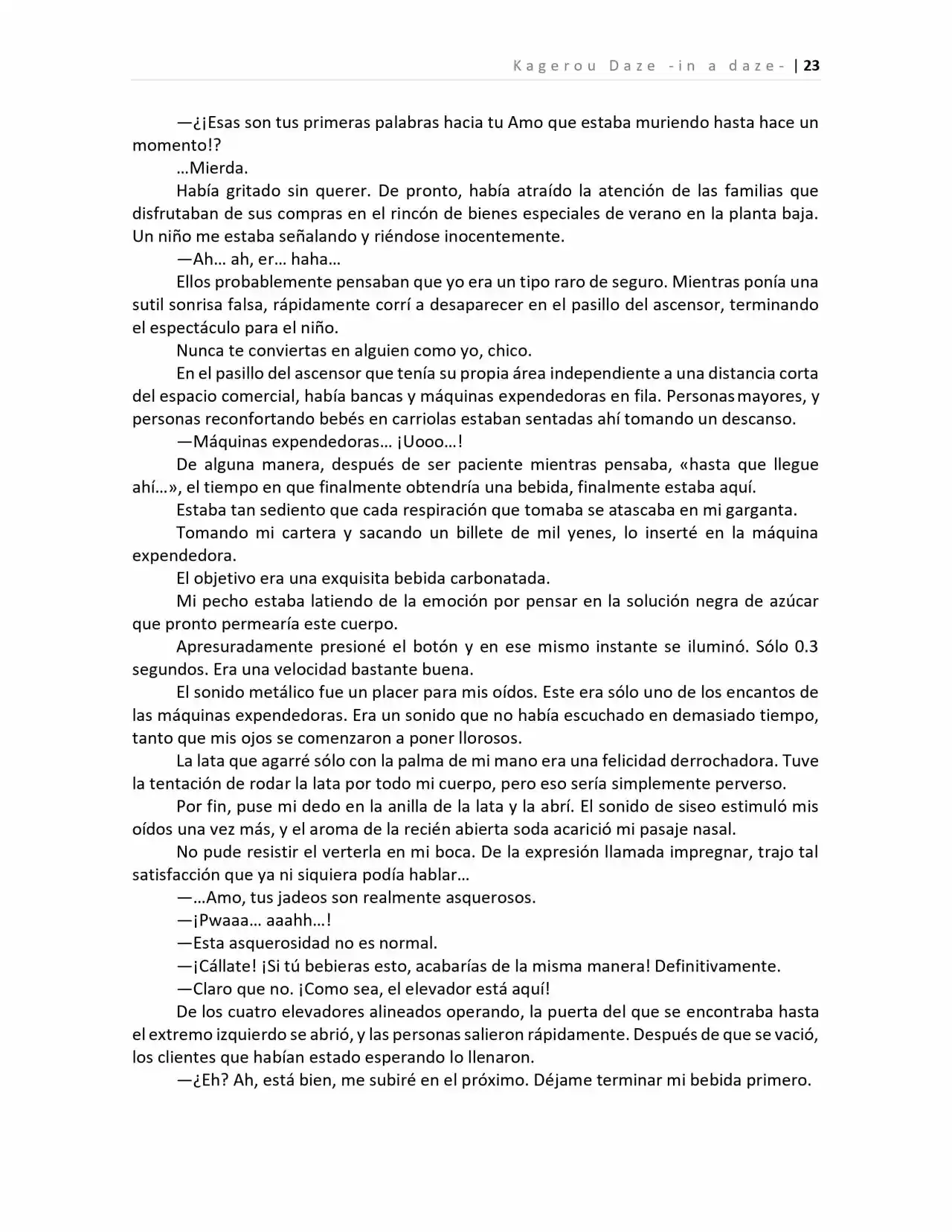 Kagerou Days (Novela) - Capítulo 2 - Página 19 - LectorTMOo