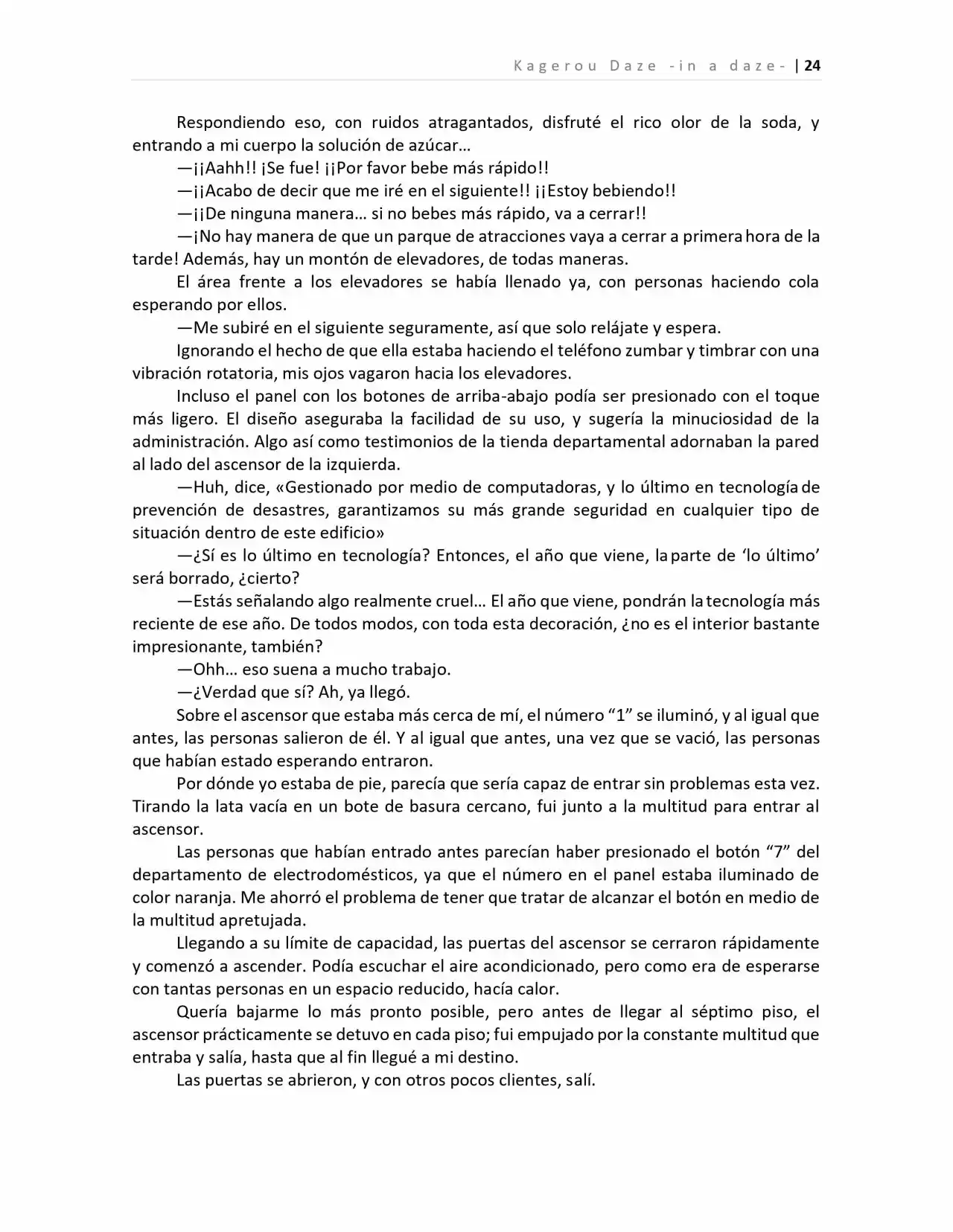 Kagerou Days (Novela) - Capítulo 2 - Página 20 - LectorTMOo
