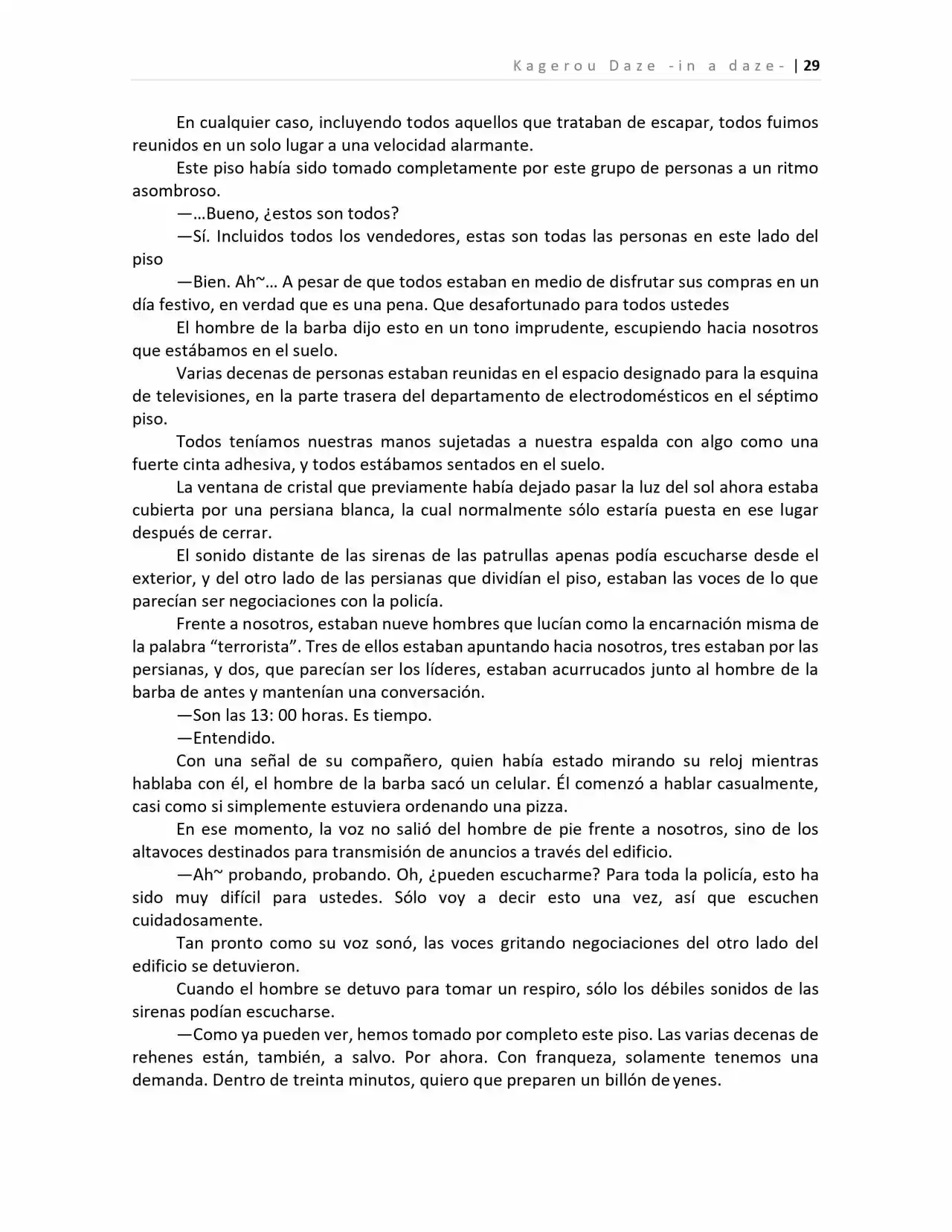 Kagerou Days (Novela) - Capítulo 2 - Página 25 - LectorTMOo