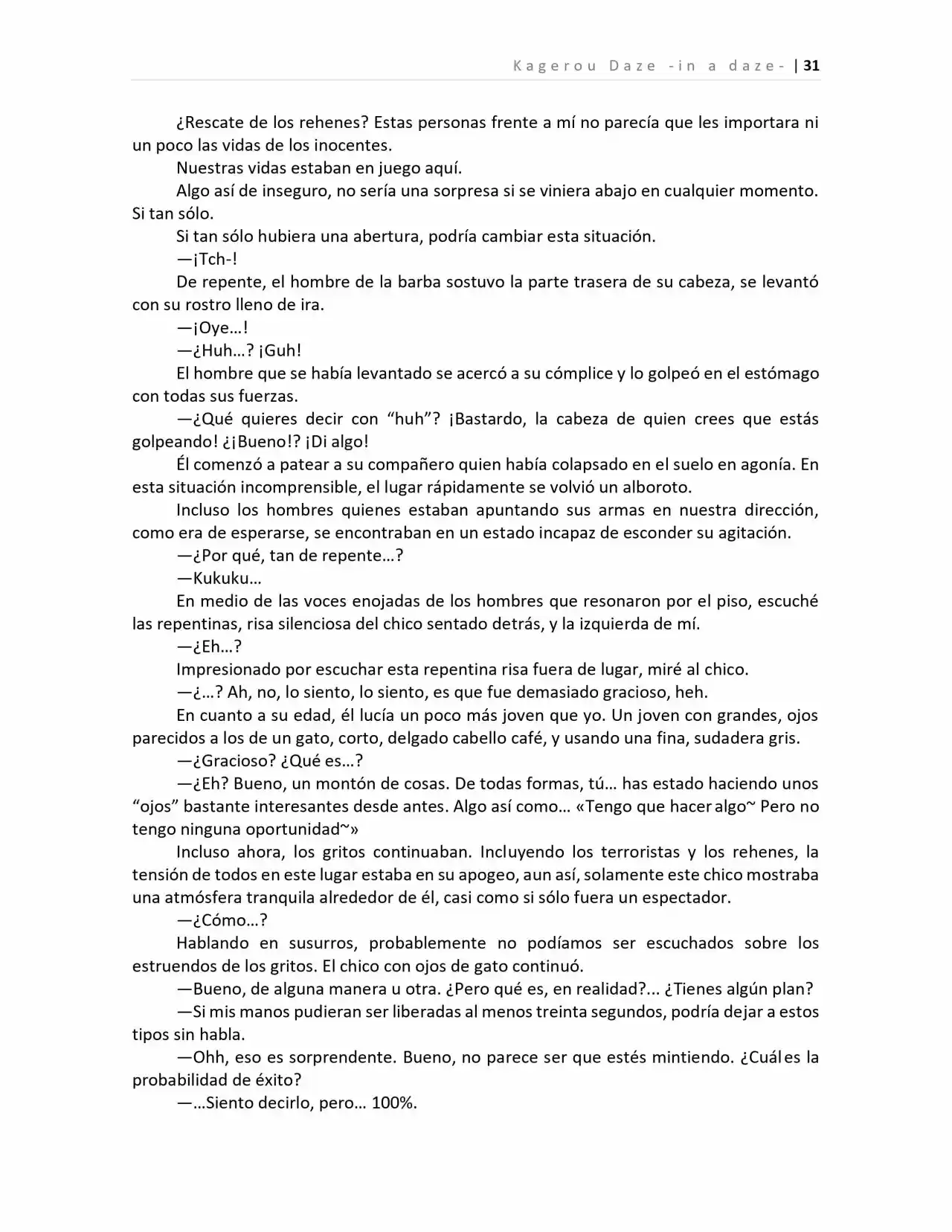 Kagerou Days (Novela) - Capítulo 2 - Página 27 - LectorTMOo