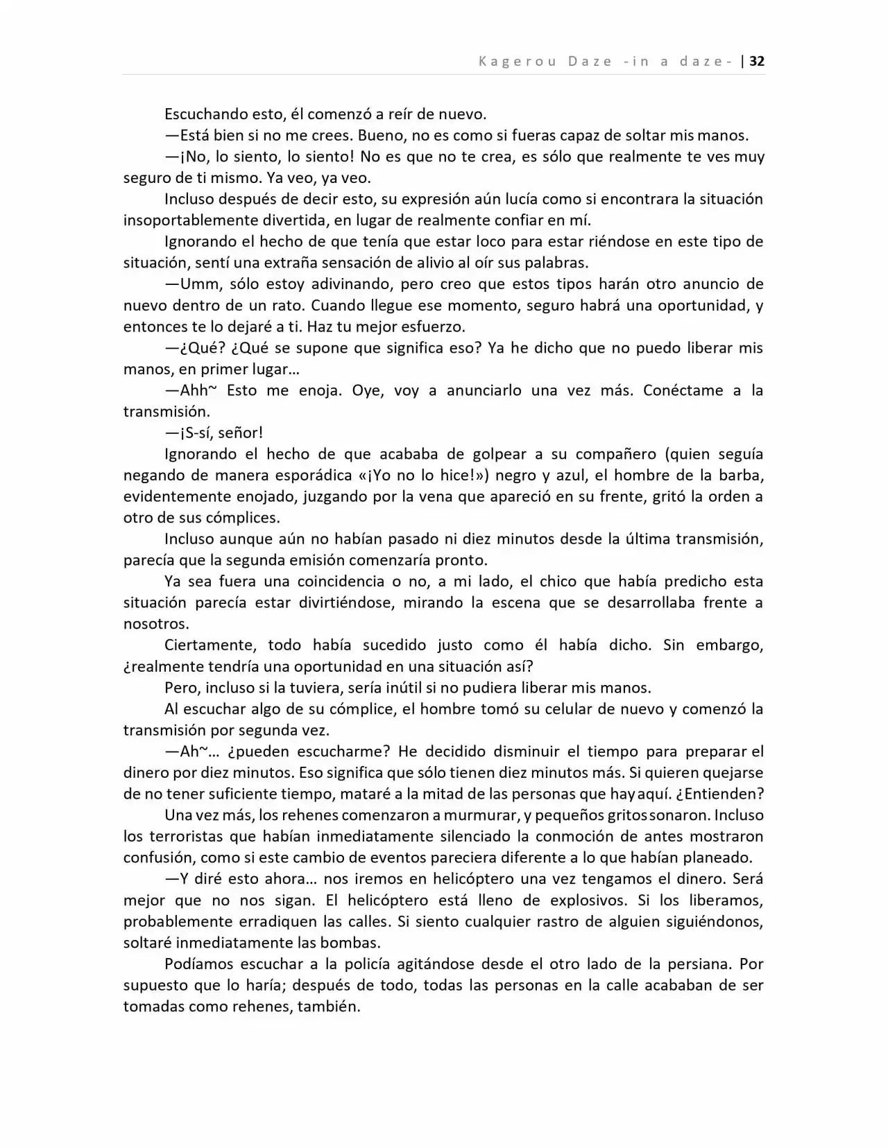Kagerou Days (Novela) - Capítulo 2 - Página 28 - LectorTMOo