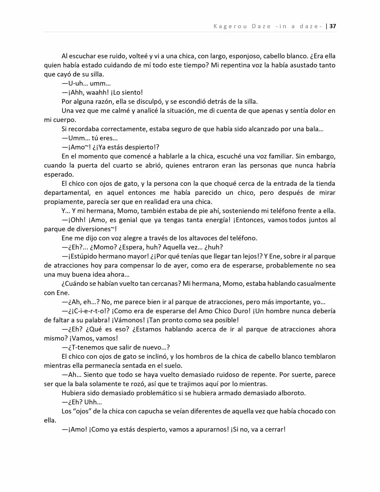 Kagerou Days (Novela) - Capítulo 2 - Página 33 - LectorTMOo