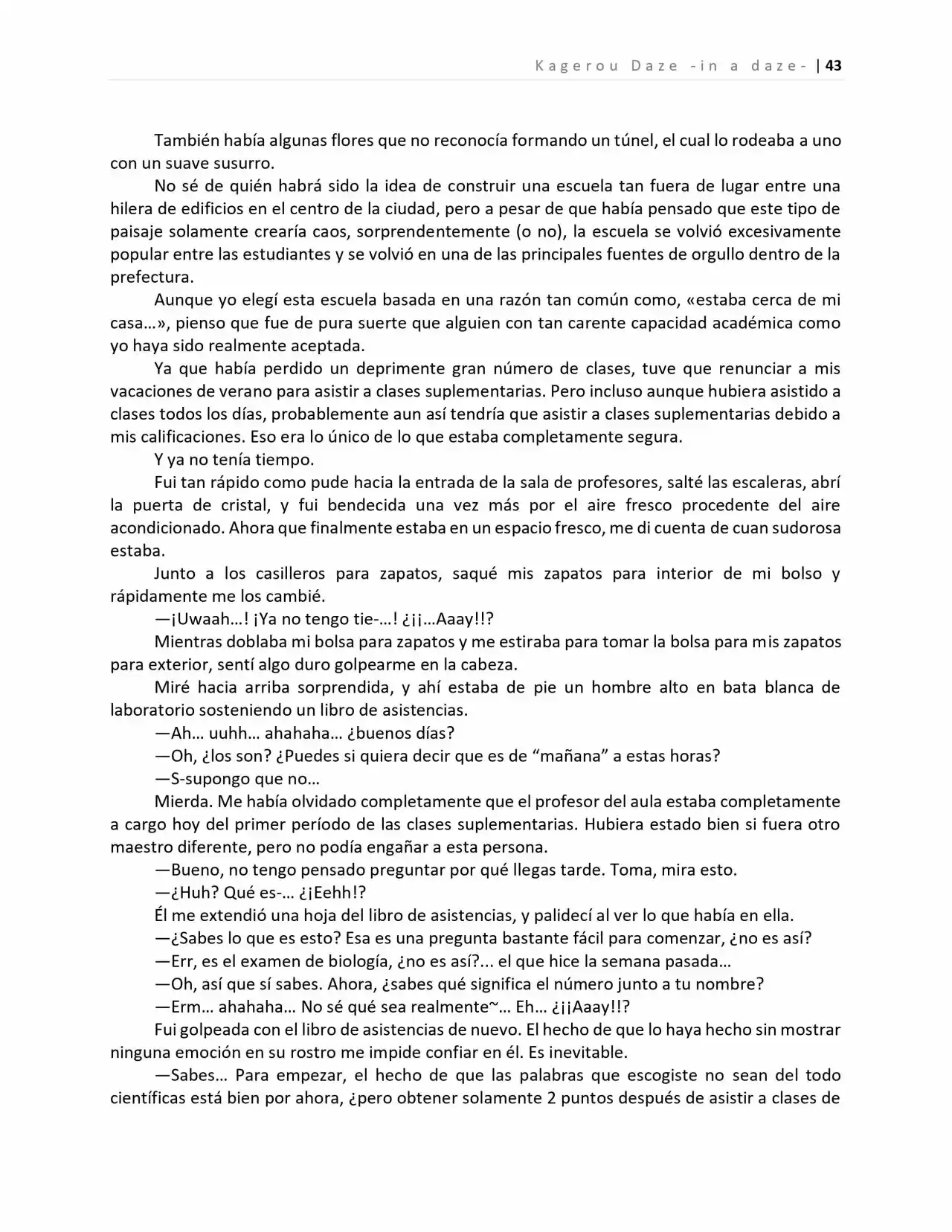Kagerou Days (Novela) - Capítulo 4 - Página 4 - LectorTMOo
