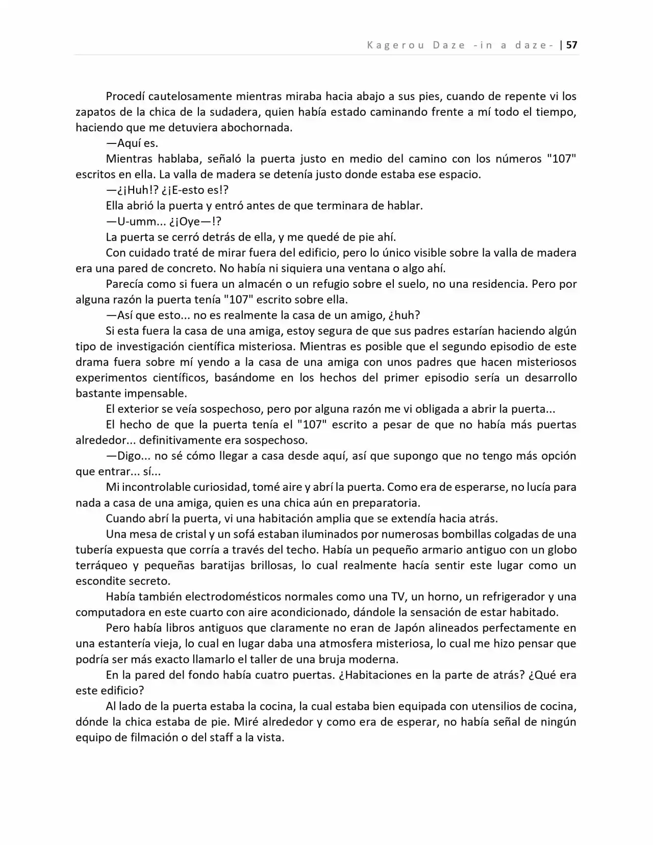 Kagerou Days (Novela) - Capítulo 4 - Página 18 - LectorTMOo