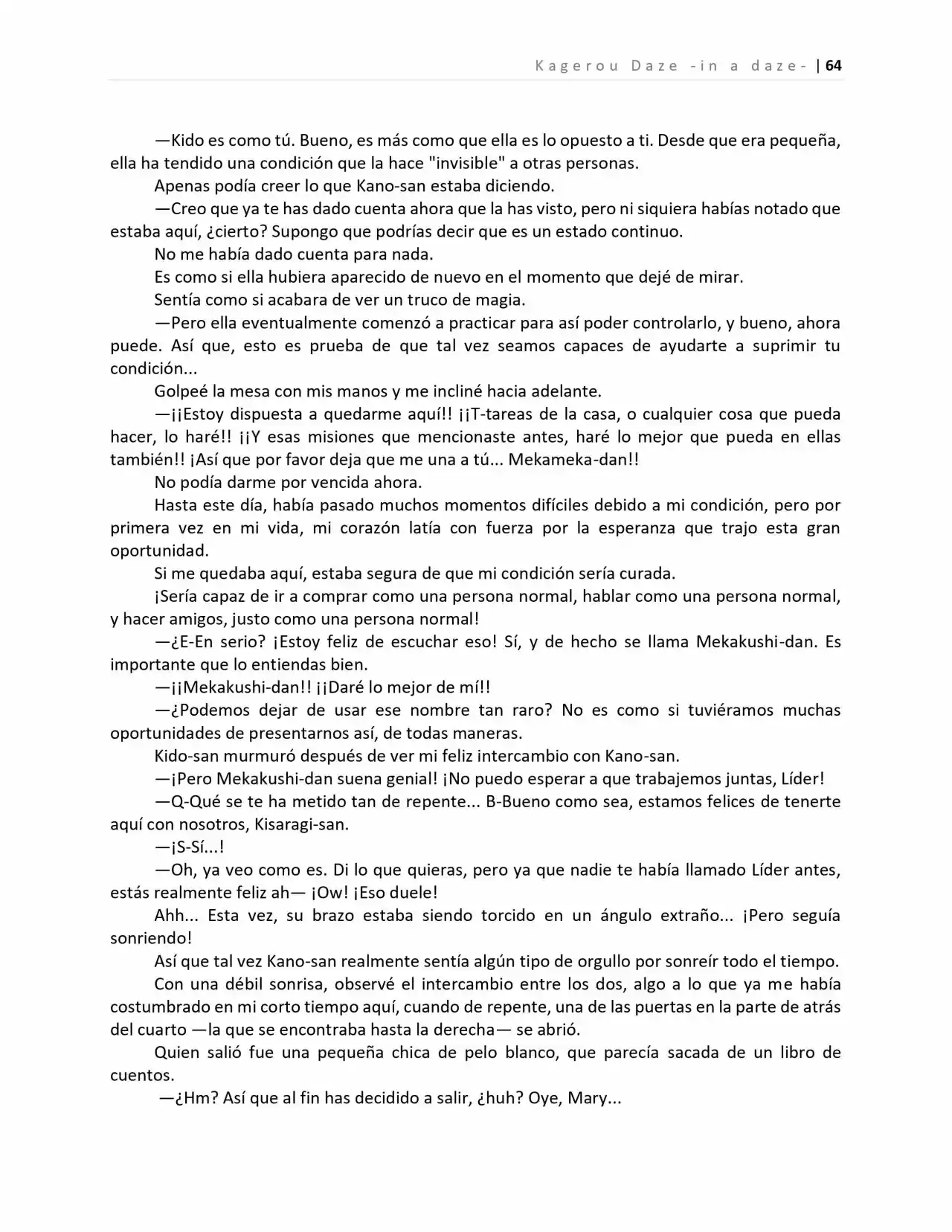 Kagerou Days (Novela) - Capítulo 4 - Página 25 - LectorTMOo