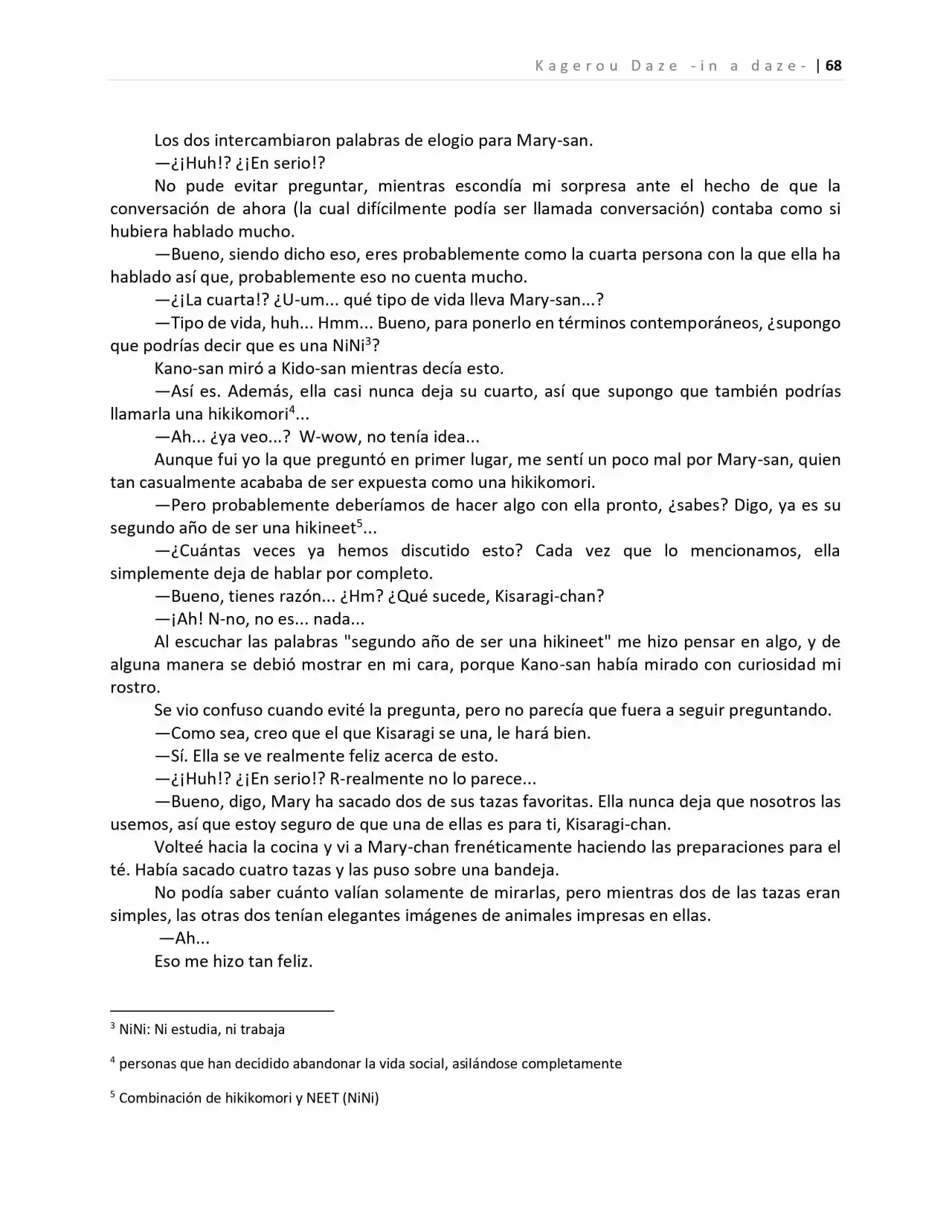 Kagerou Days (Novela) - Capítulo 4 - Página 29 - LectorTMOo