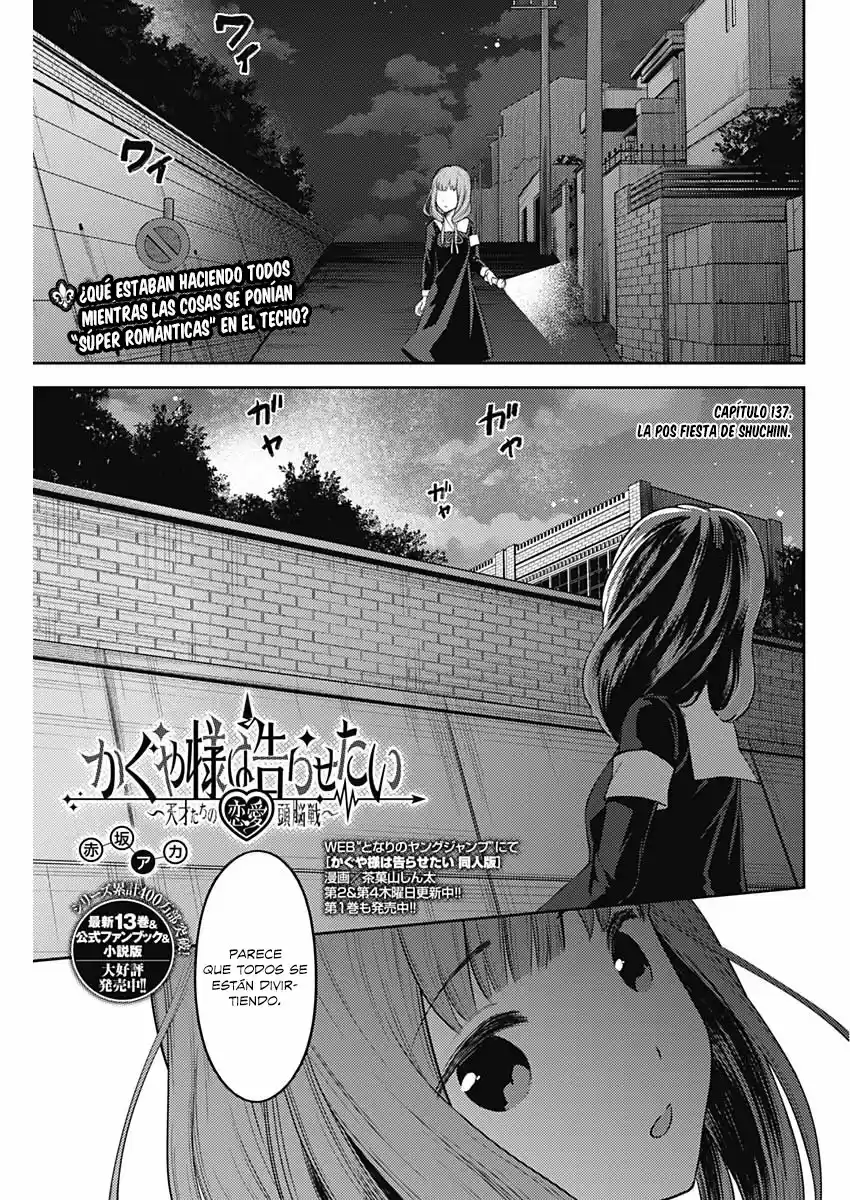 Kaguya-sama Wa Kokurasetai: Tensai-tachi No Ren'ai Zunōsen - Capítulo 137 - Página 2 - LectorTMOo