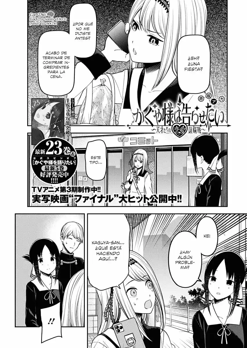 Kaguya-sama Wa Kokurasetai: Tensai-tachi No Ren'ai Zunōsen - Capítulo 236 - Página 2 - LectorTMOo