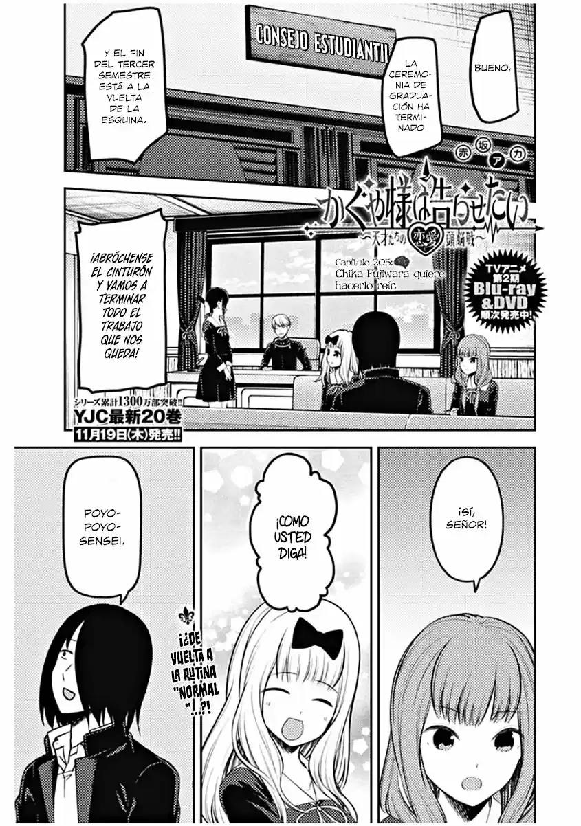 Kaguya-sama Wa Kokurasetai: Tensai-tachi No Renai Zunousen - Capítulo 205 - Página 2 - LectorTMOo