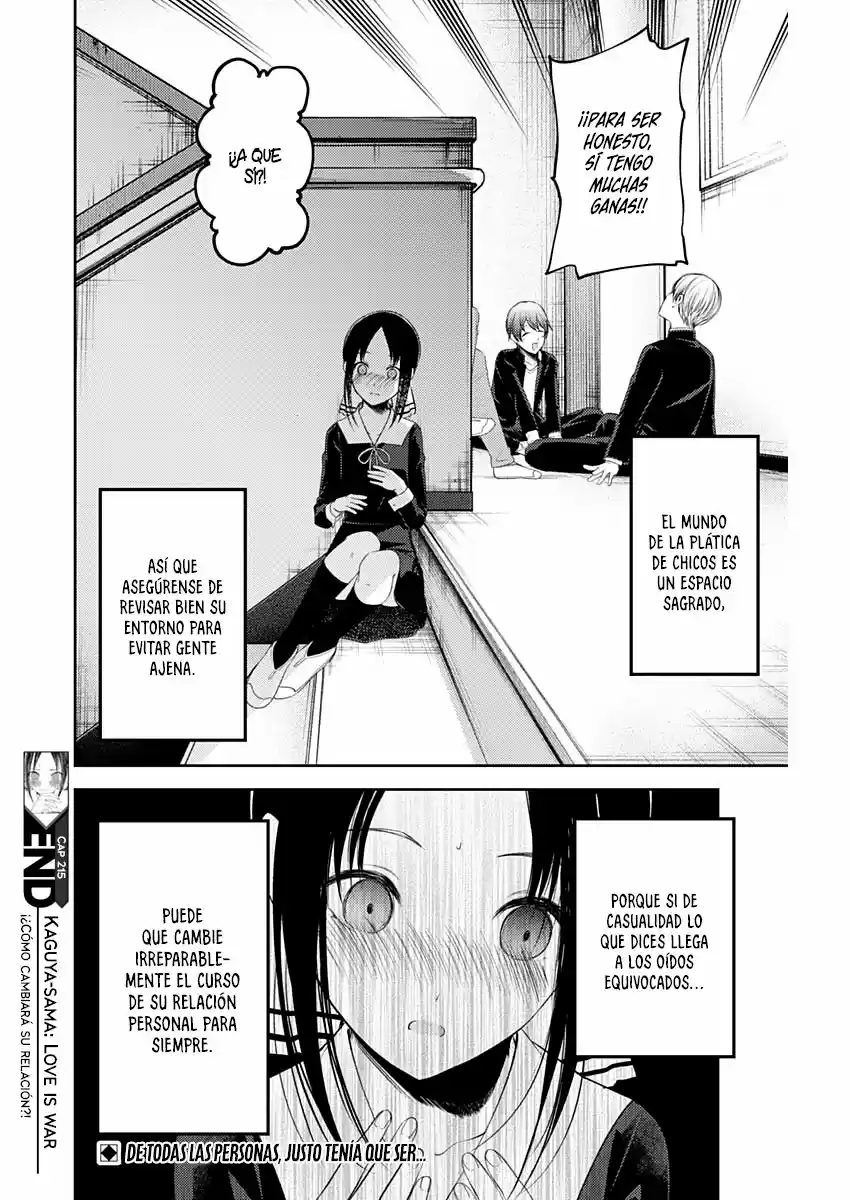 Kaguya-sama Wa Kokurasetai: Tensai-tachi No Renai Zunousen - Capítulo 215 - Página 19 - LectorTMOo