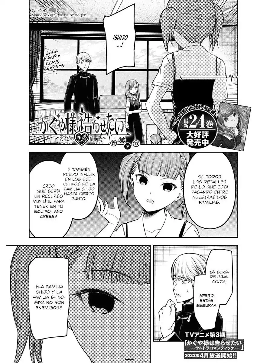 Kaguya-sama Wa Kokurasetai: Tensai-tachi No Renai Zunousen - Capítulo 251 - Página 2 - LectorTMOo