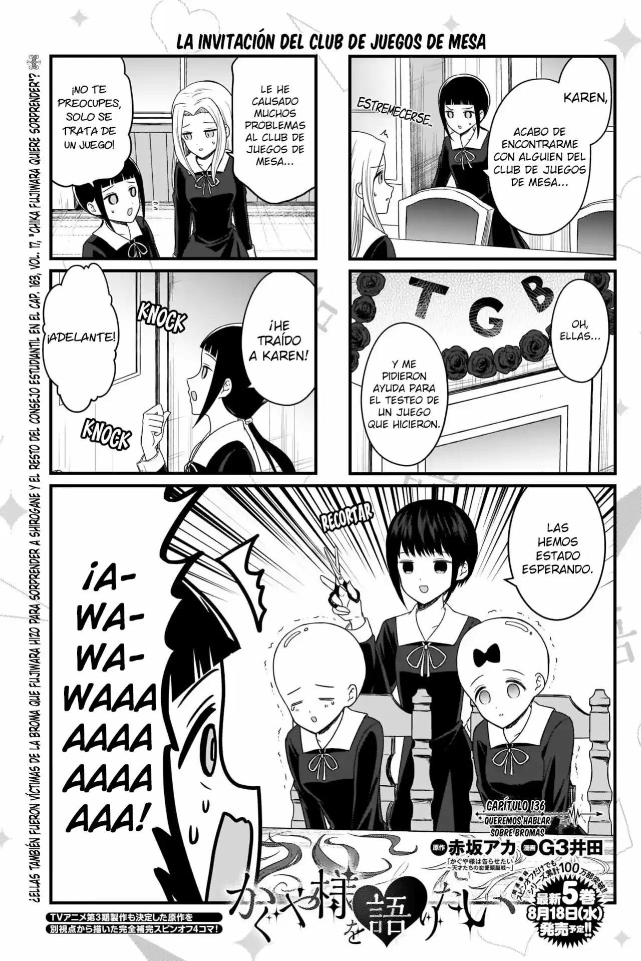 Kaguya-sama Wo Kataritai - Capítulo 136 - Página 1 - LectorTMOo