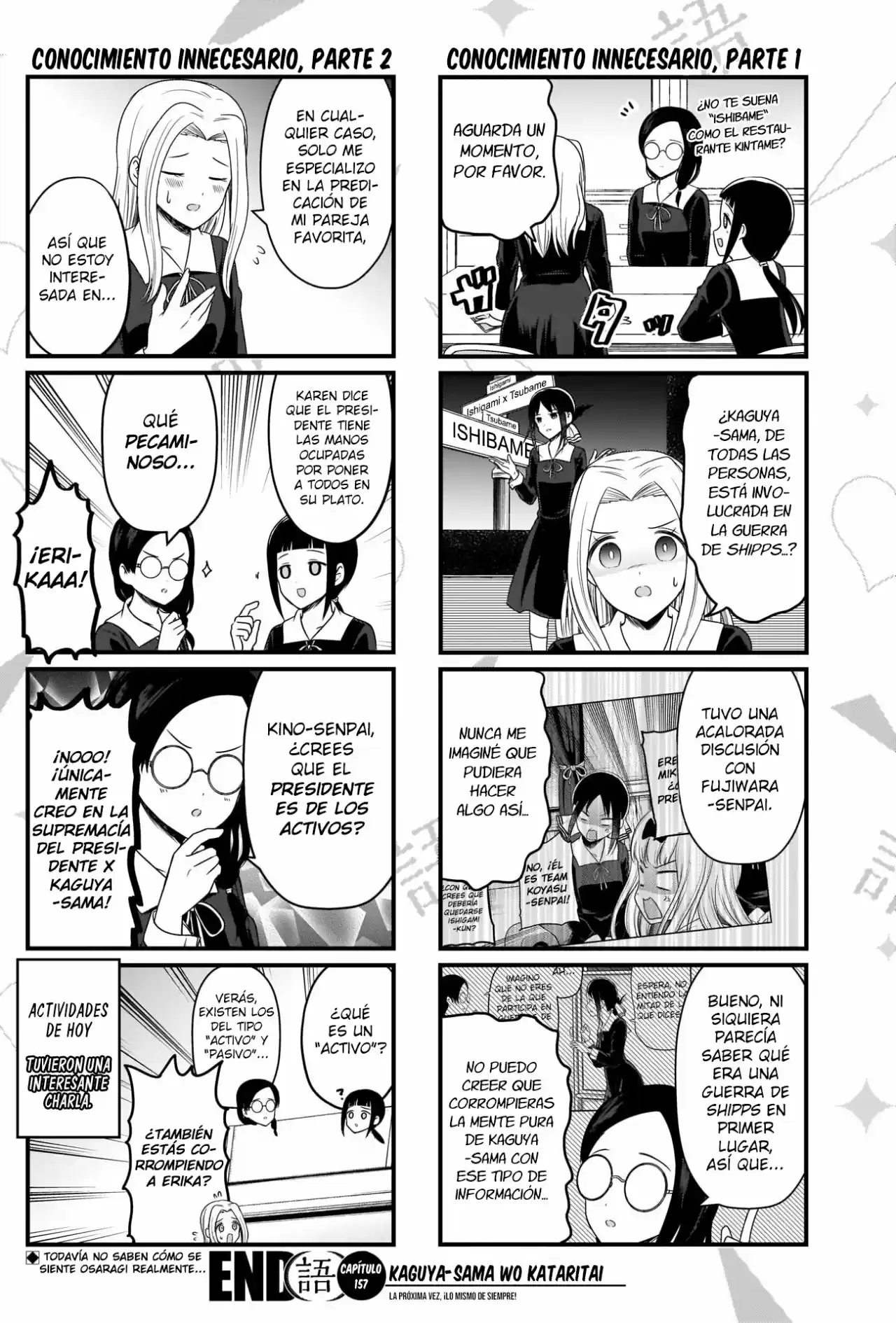 Kaguya-sama Wo Kataritai - Capítulo 157 - Página 4 - LectorTMOo