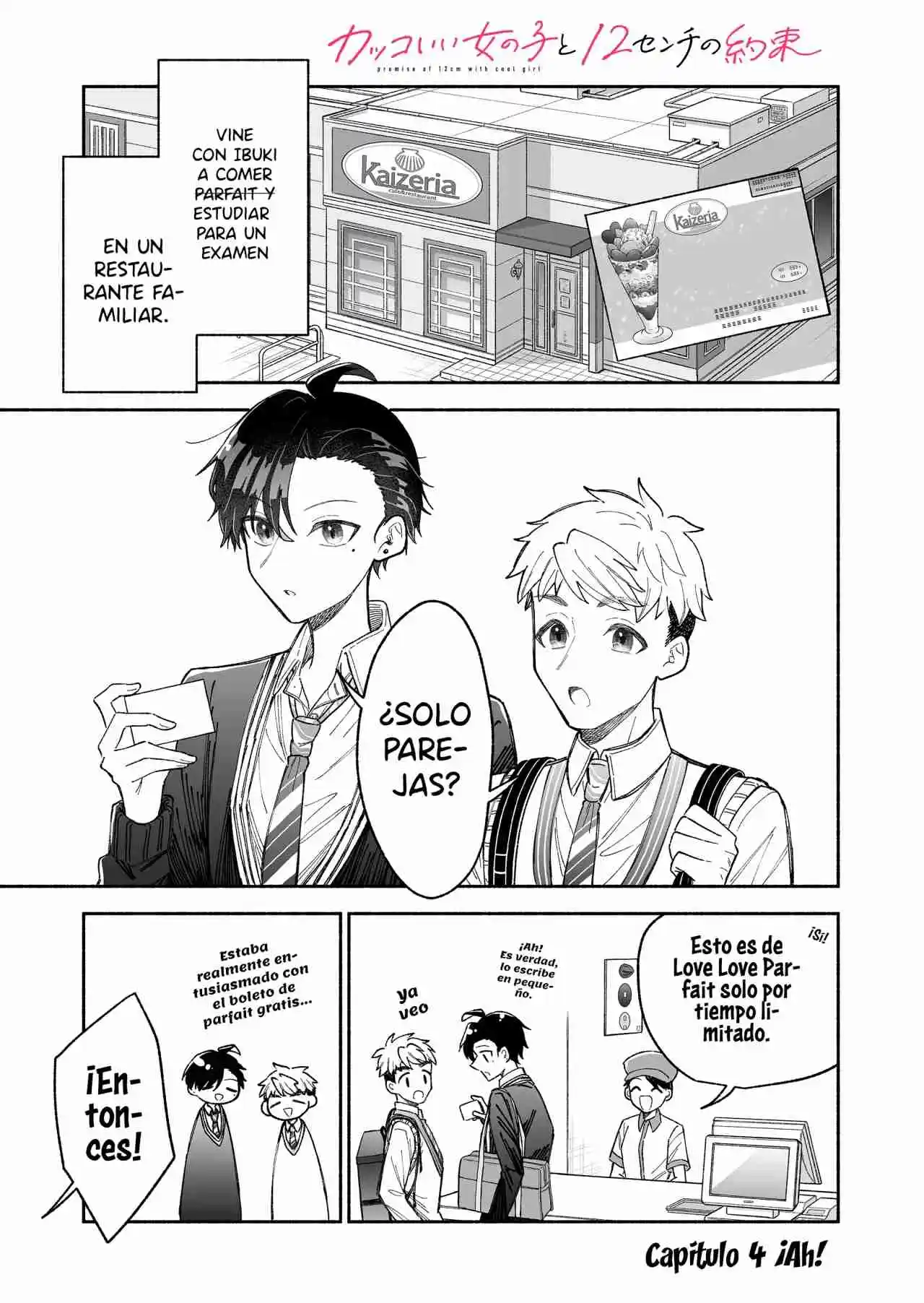 Kakkoi Onnanoko To 12 Cm No Yakusoku - Capítulo 4 - Página 3 - LectorTMOo