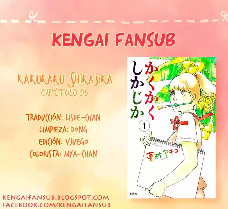 Kakukaku Shikajita - Capítulo 5 - Página 1 - LectorTMOo