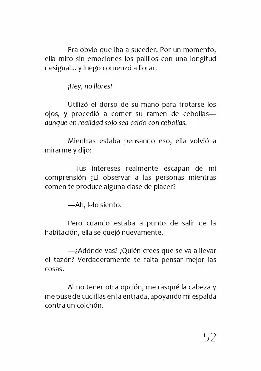 Kamisama No Memochou (Novela) - Capítulo 1 - Página 51 - LectorTMOo
