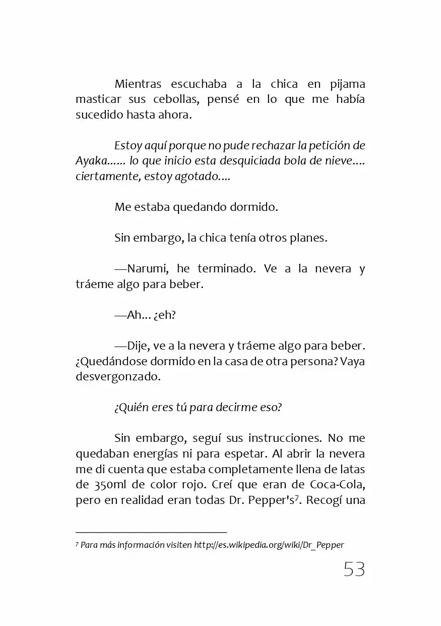 Kamisama No Memochou (Novela) - Capítulo 1 - Página 52 - LectorTMOo