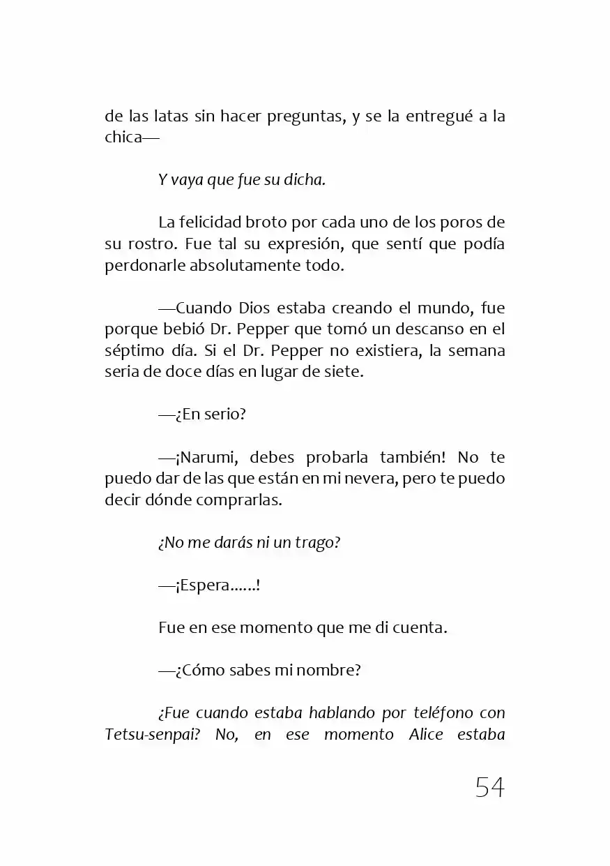 Kamisama No Memochou (Novela) - Capítulo 1 - Página 53 - LectorTMOo