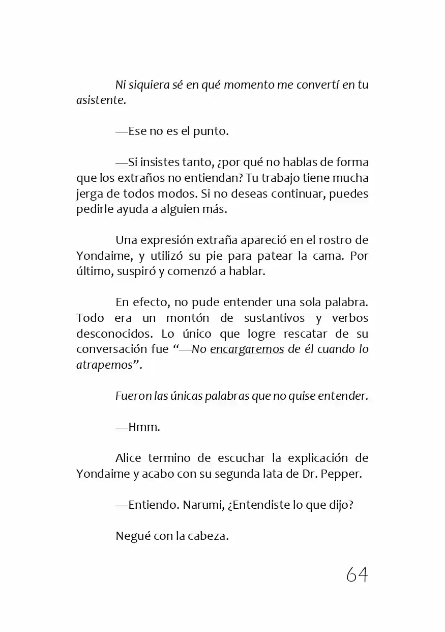 Kamisama No Memochou (Novela) - Capítulo 1 - Página 63 - LectorTMOo
